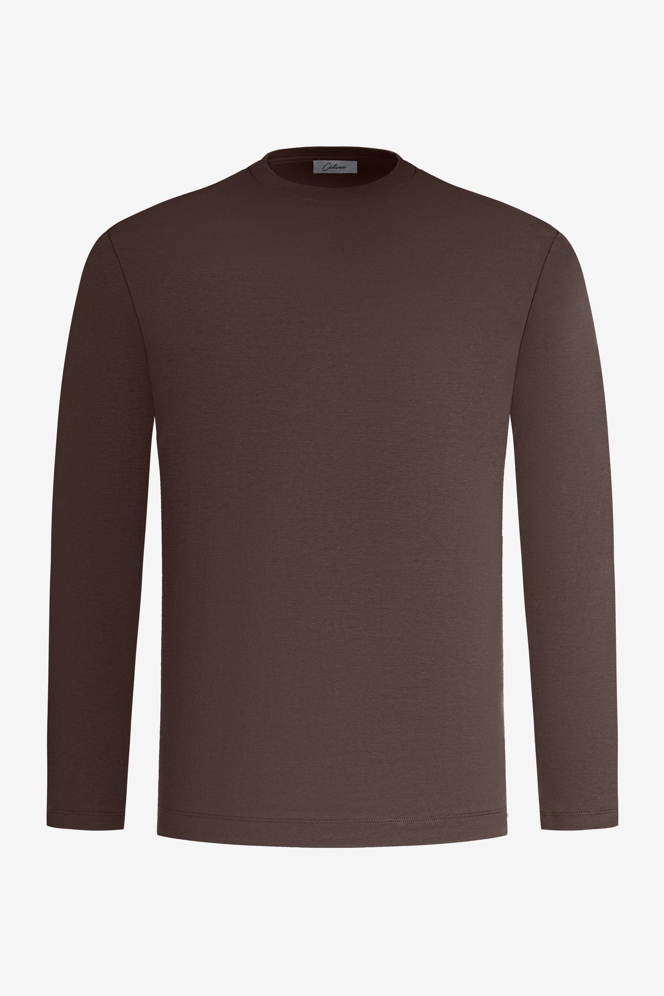Mercerized longsleeve - Red Brown