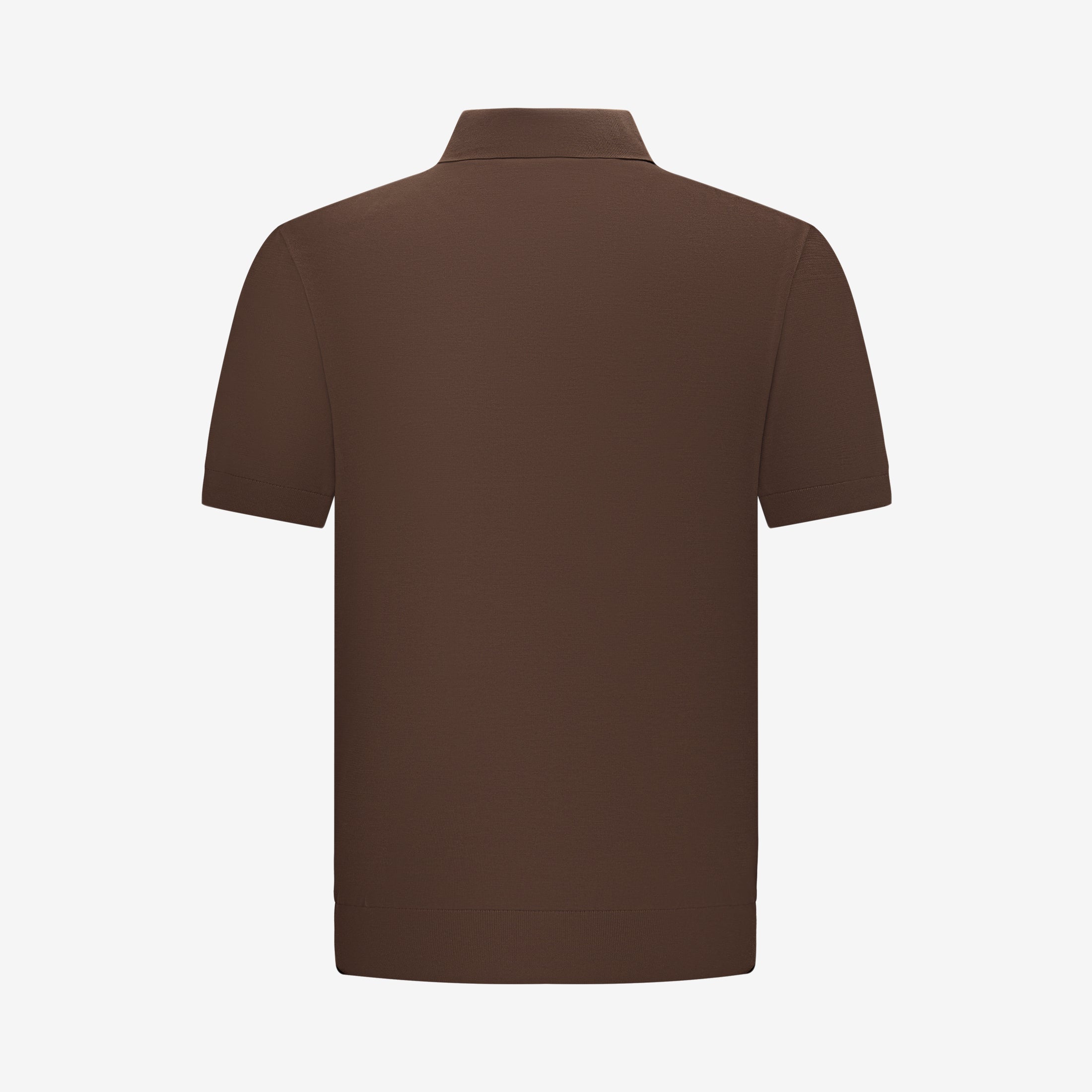 Knitted Polo - Brown