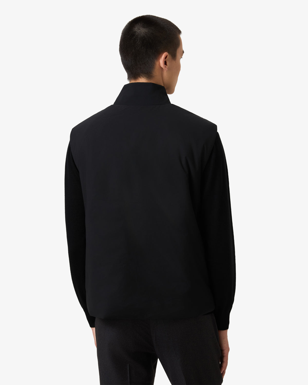 Bodywarmer Black Silver Button