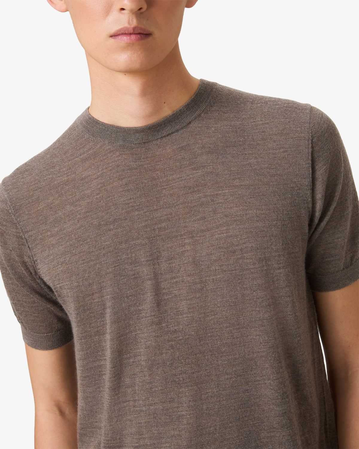 Cashmere shortsleeve - Soil