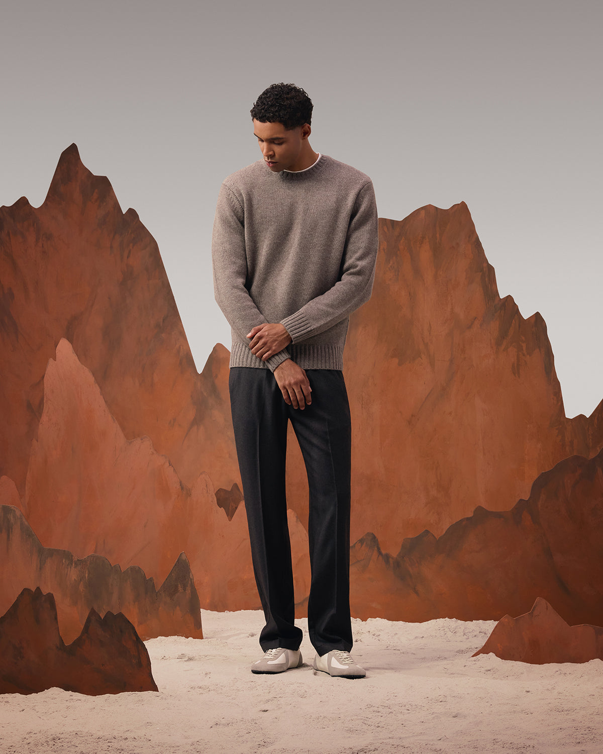 Cashmere Wool Crewneck Sweater - Vapor