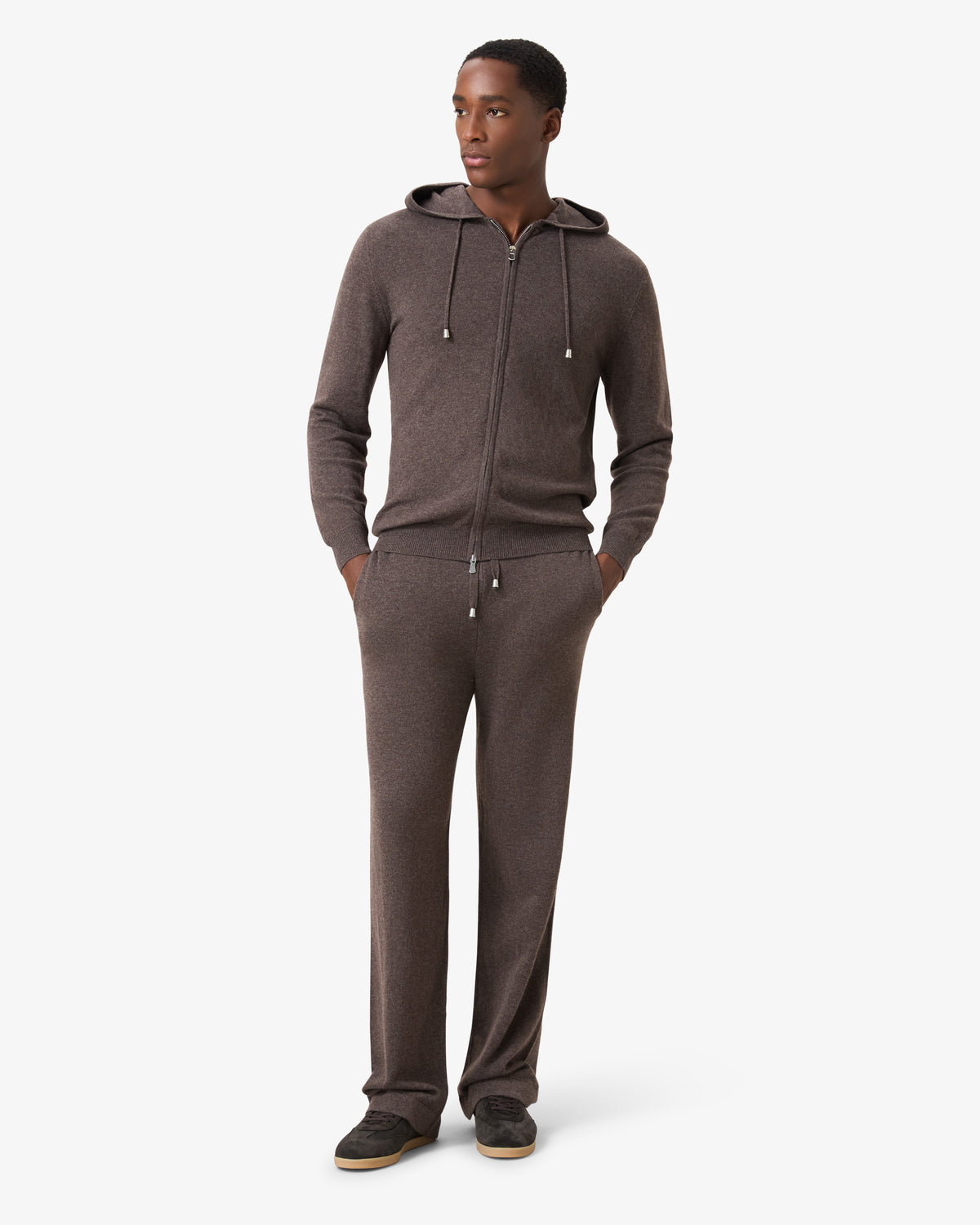 Wool Hoodie - Umber