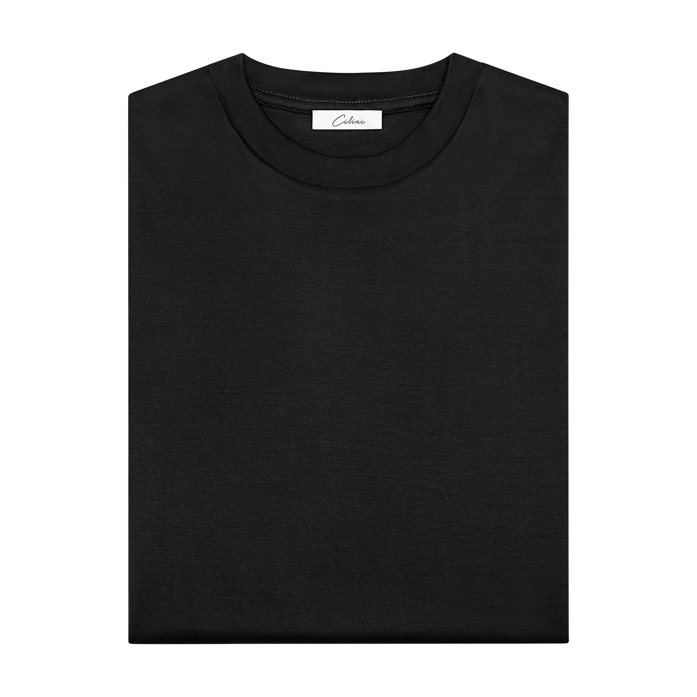 Double Mercerized Supima Tee - Black