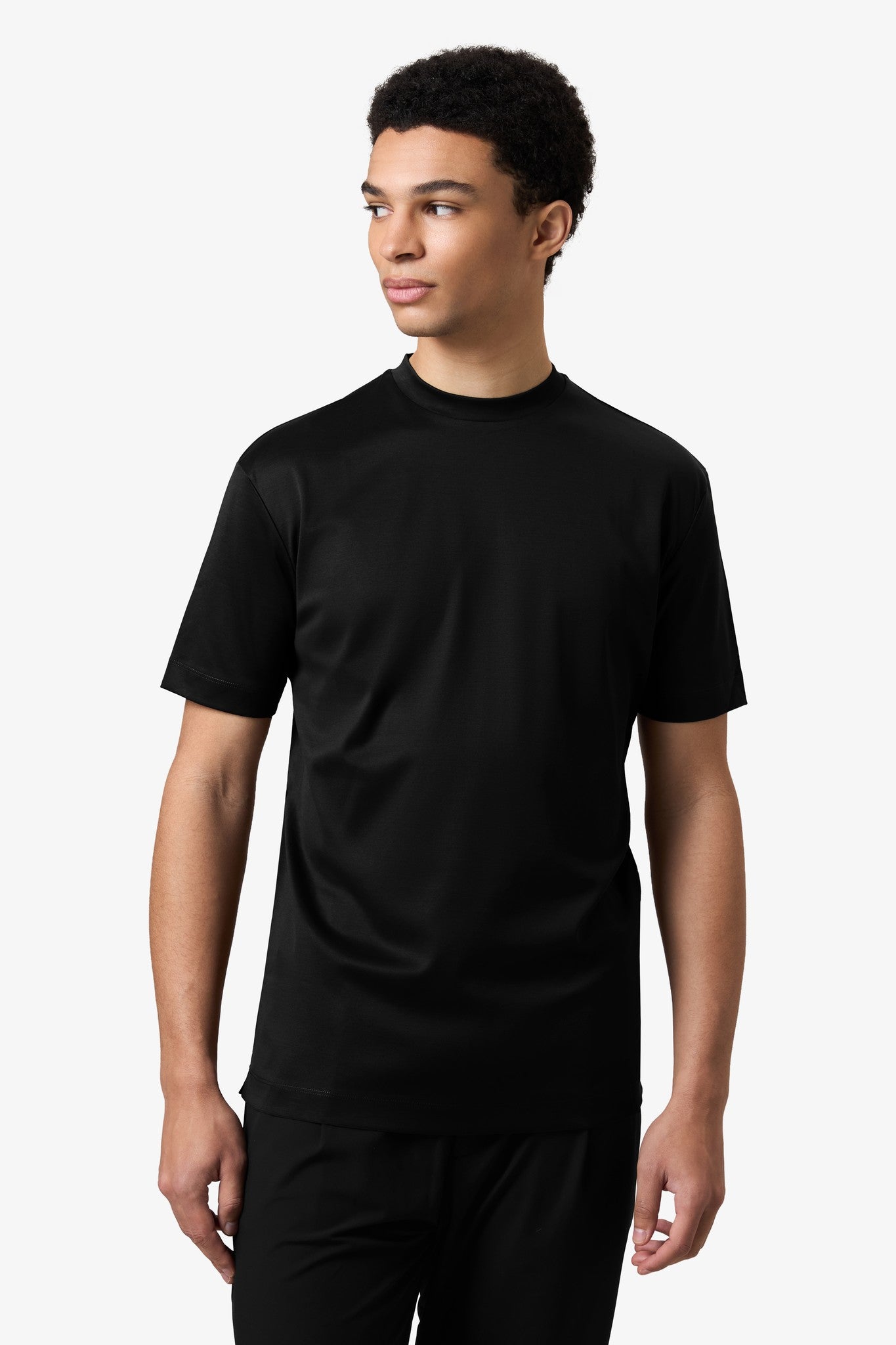 Double Mercerized Supima Tee - Black