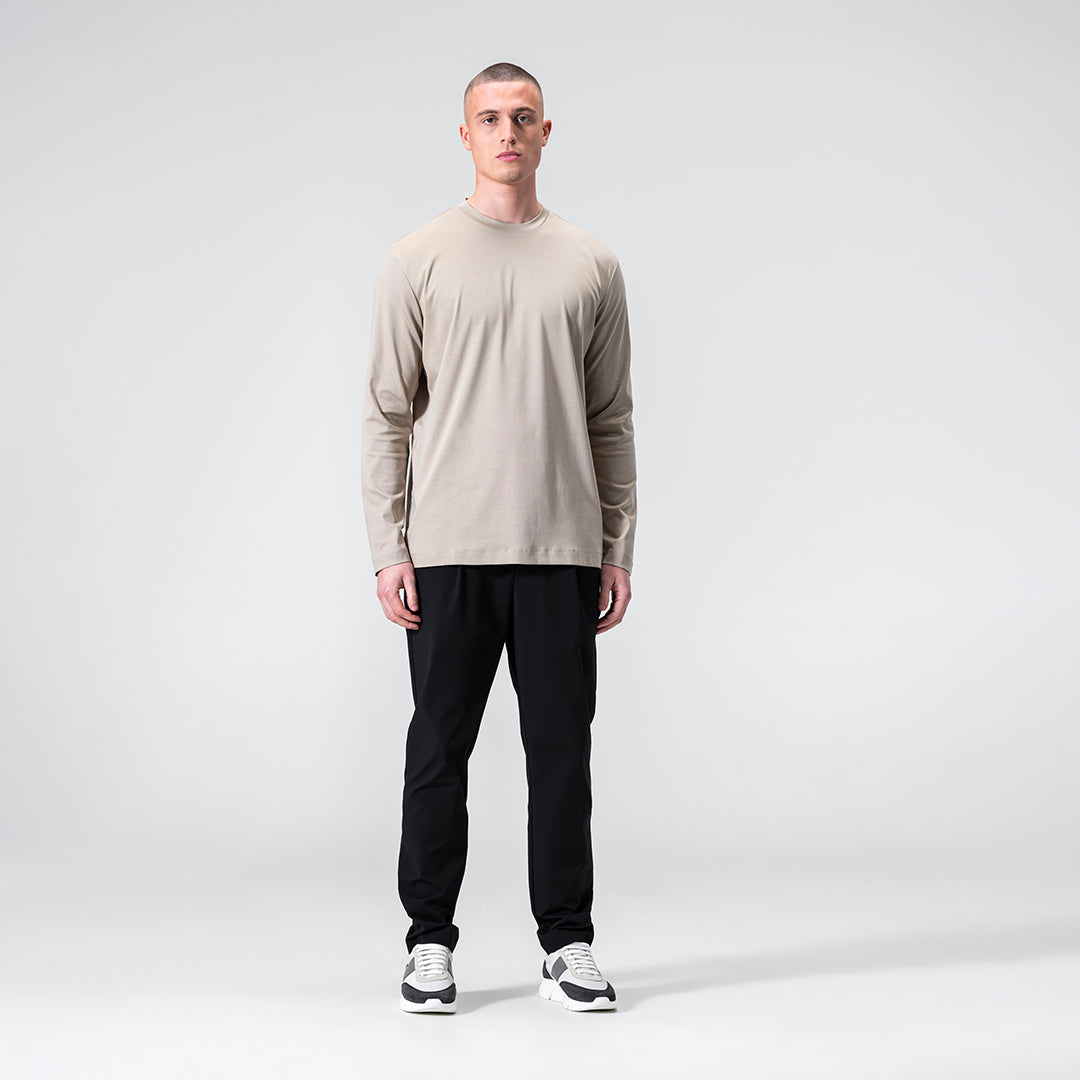 Mercerized Longsleeve - Taupe