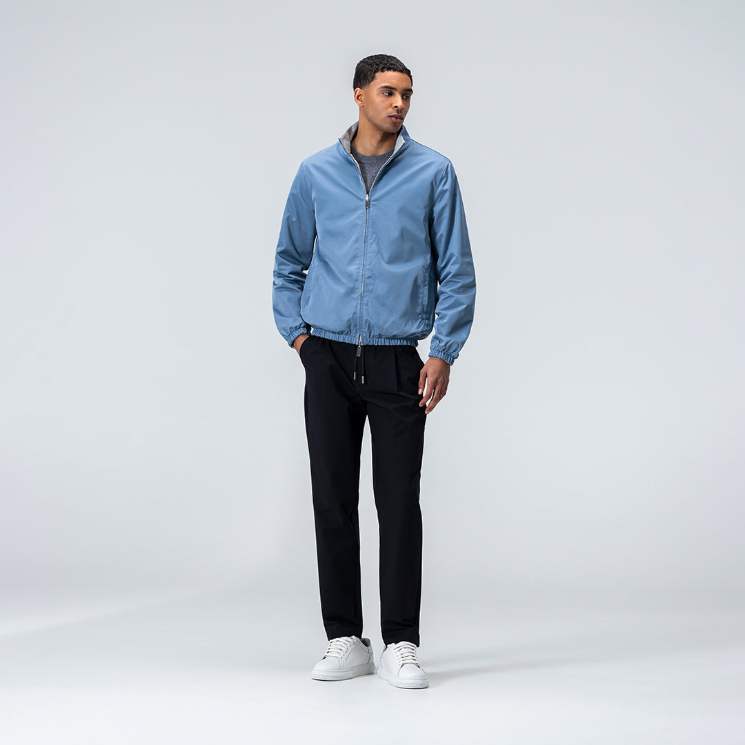 Reversible Jacket - Light Blue / Grey