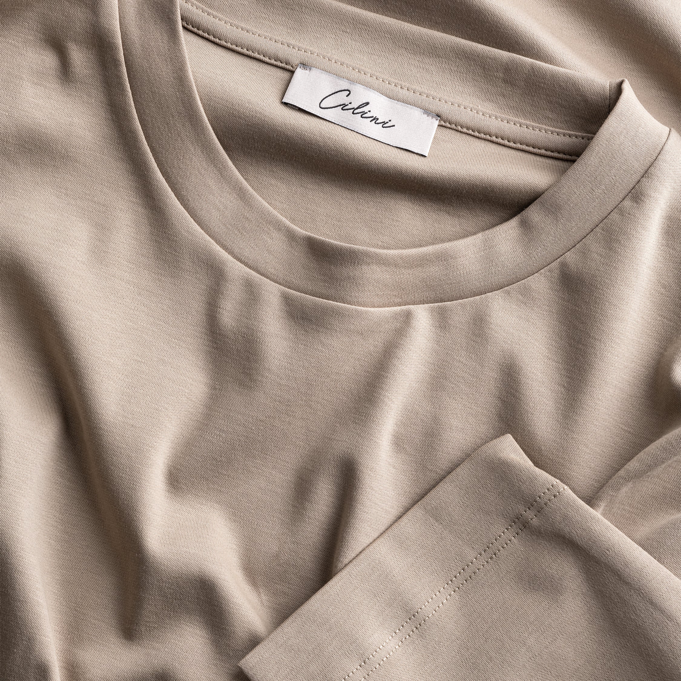 Mercerized Longsleeve - Taupe