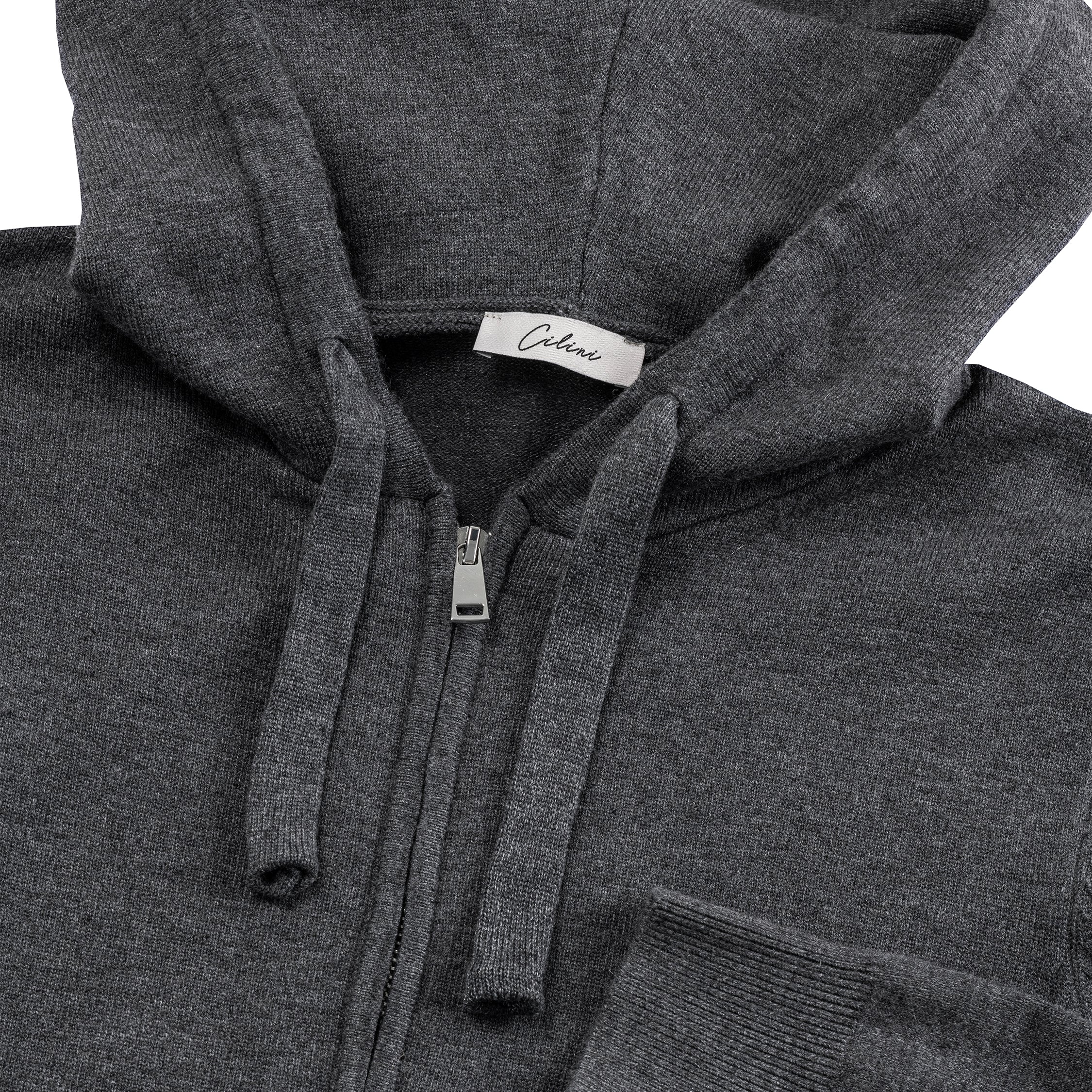 Cashmere / Wool Tracksuit - Dark Grey