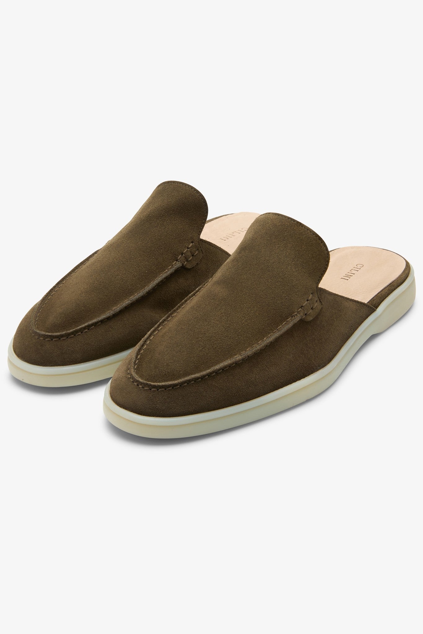 Slip-on loafers Olive green