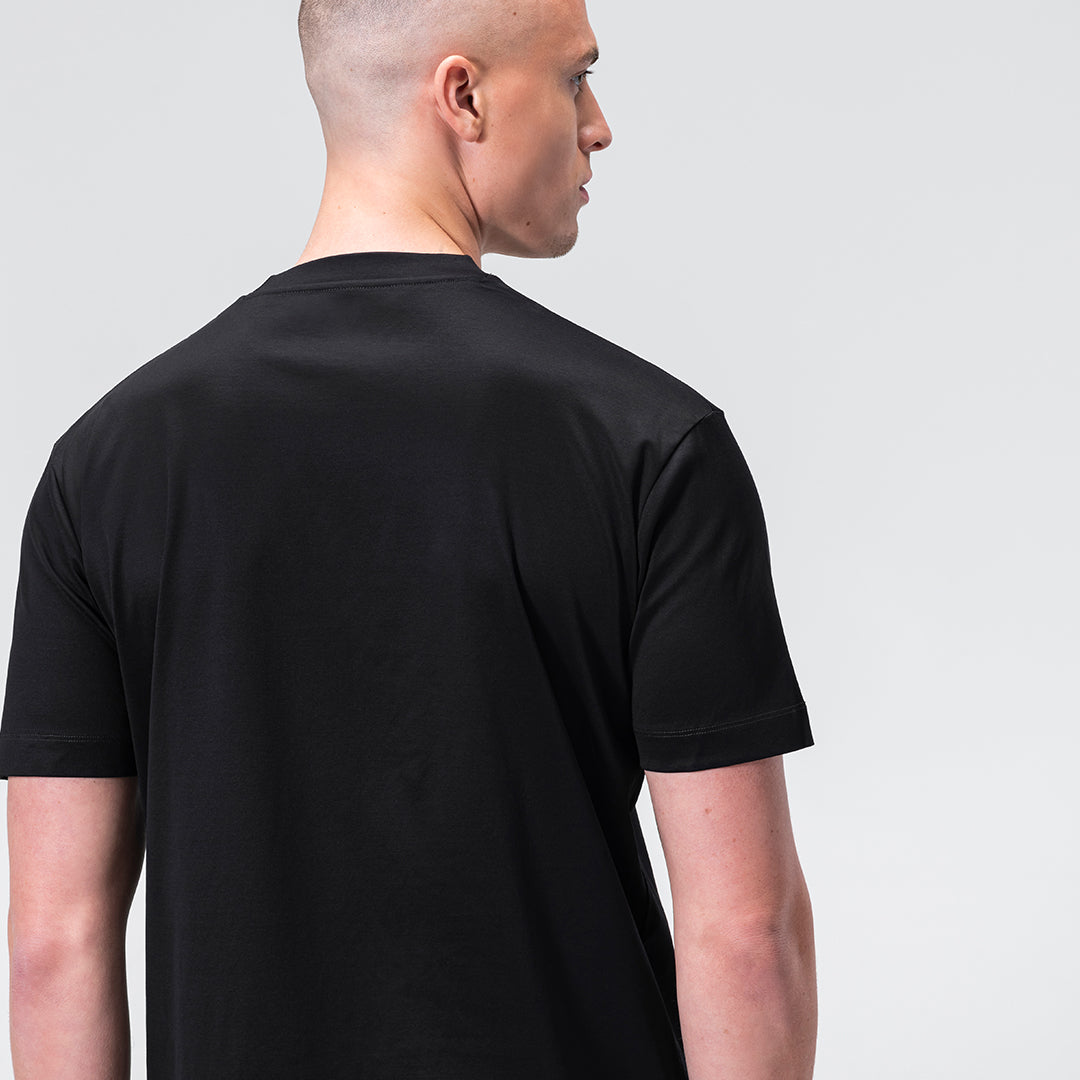 Double Mercerized Supima Tee - Black
