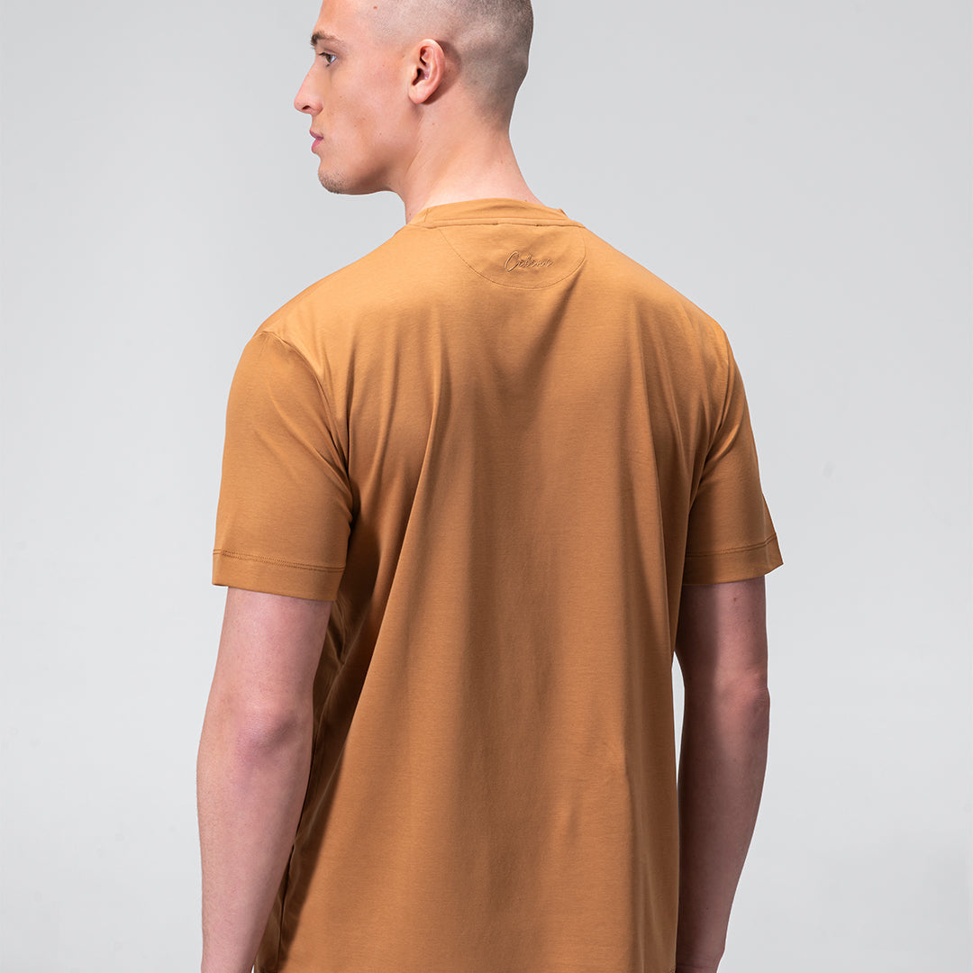 Mercerized Supima T-shirt - Copper Brown Tee
