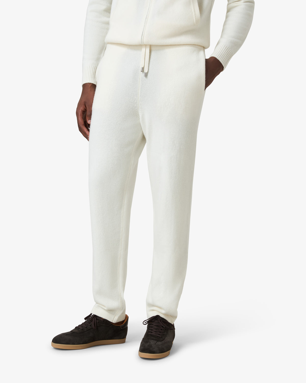 Lambs Wool Tracksuit Pants - Off White