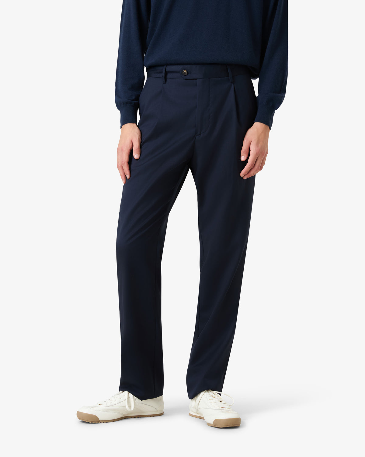 VBC Wool Pants Slim Fit - Navy