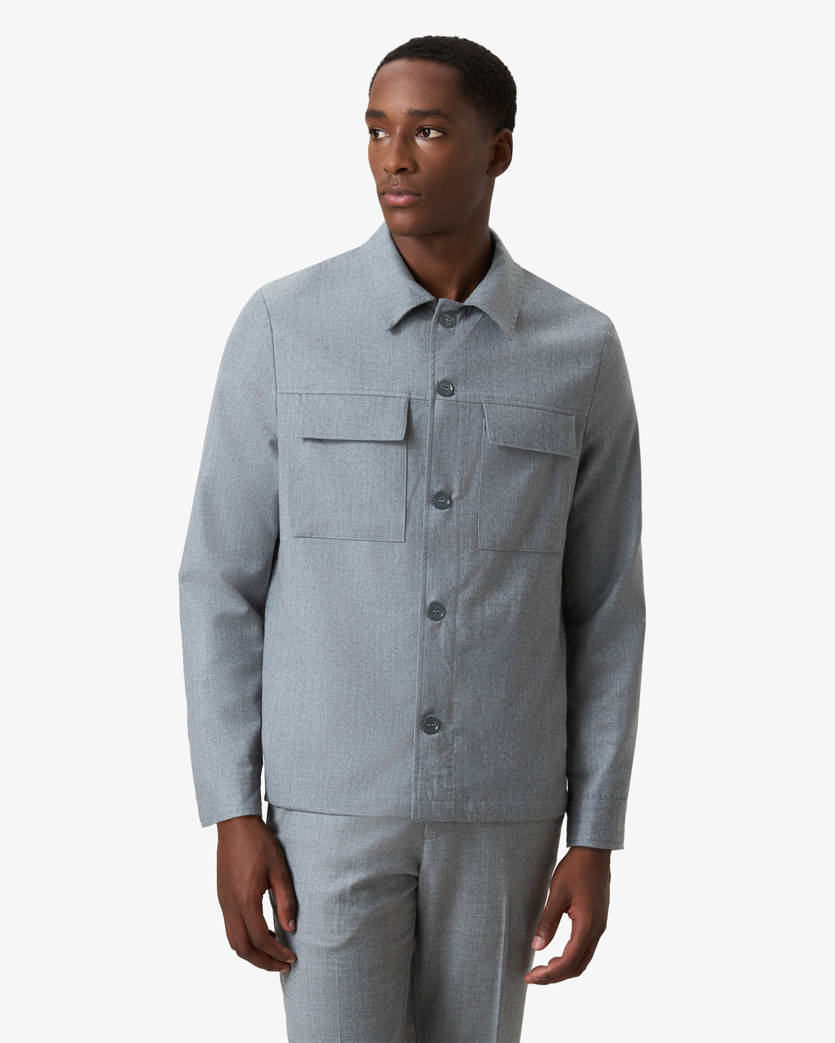 Wool Overshirt - Grey
