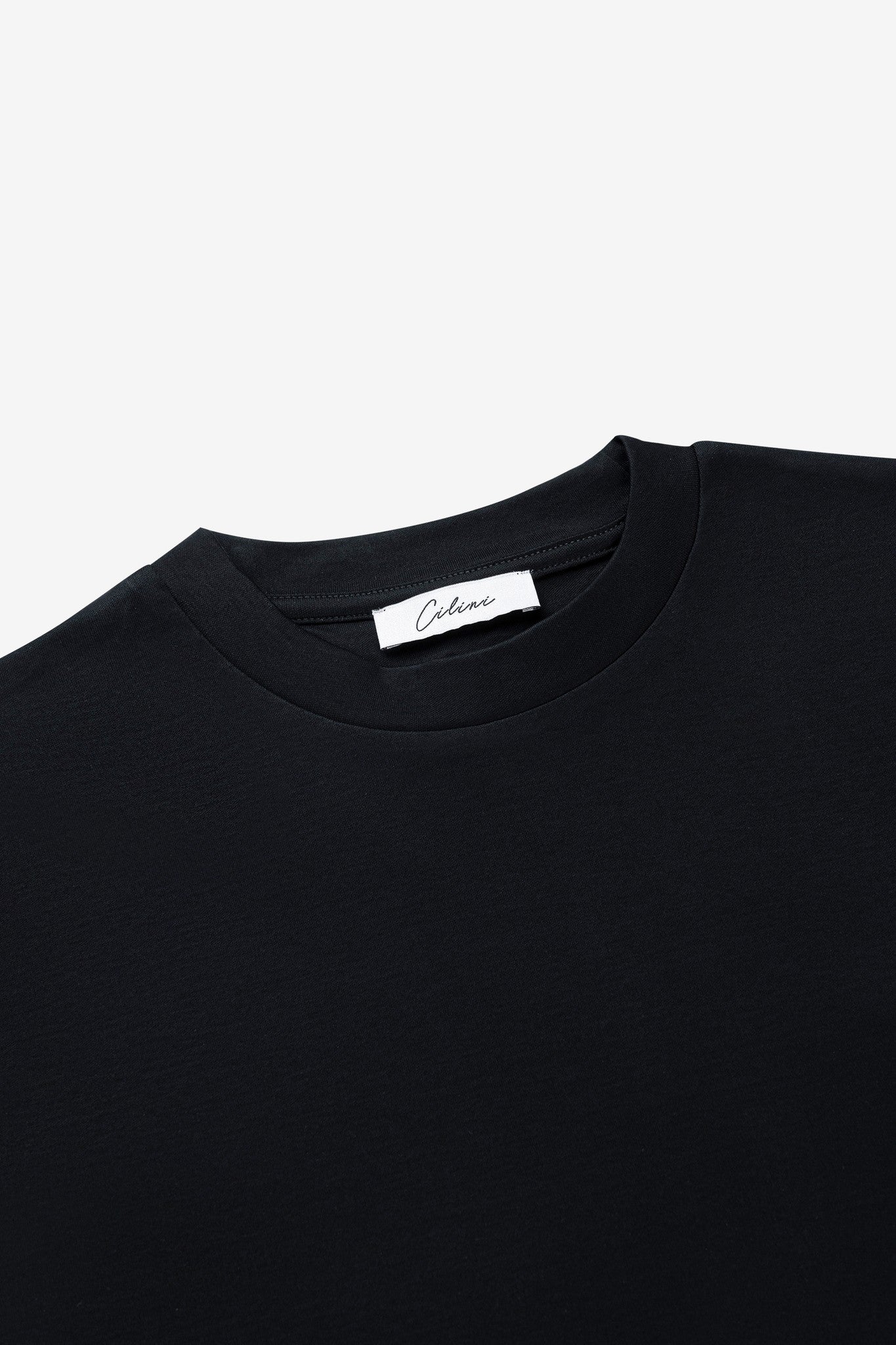 Double Mercerized Supima Tee - Black