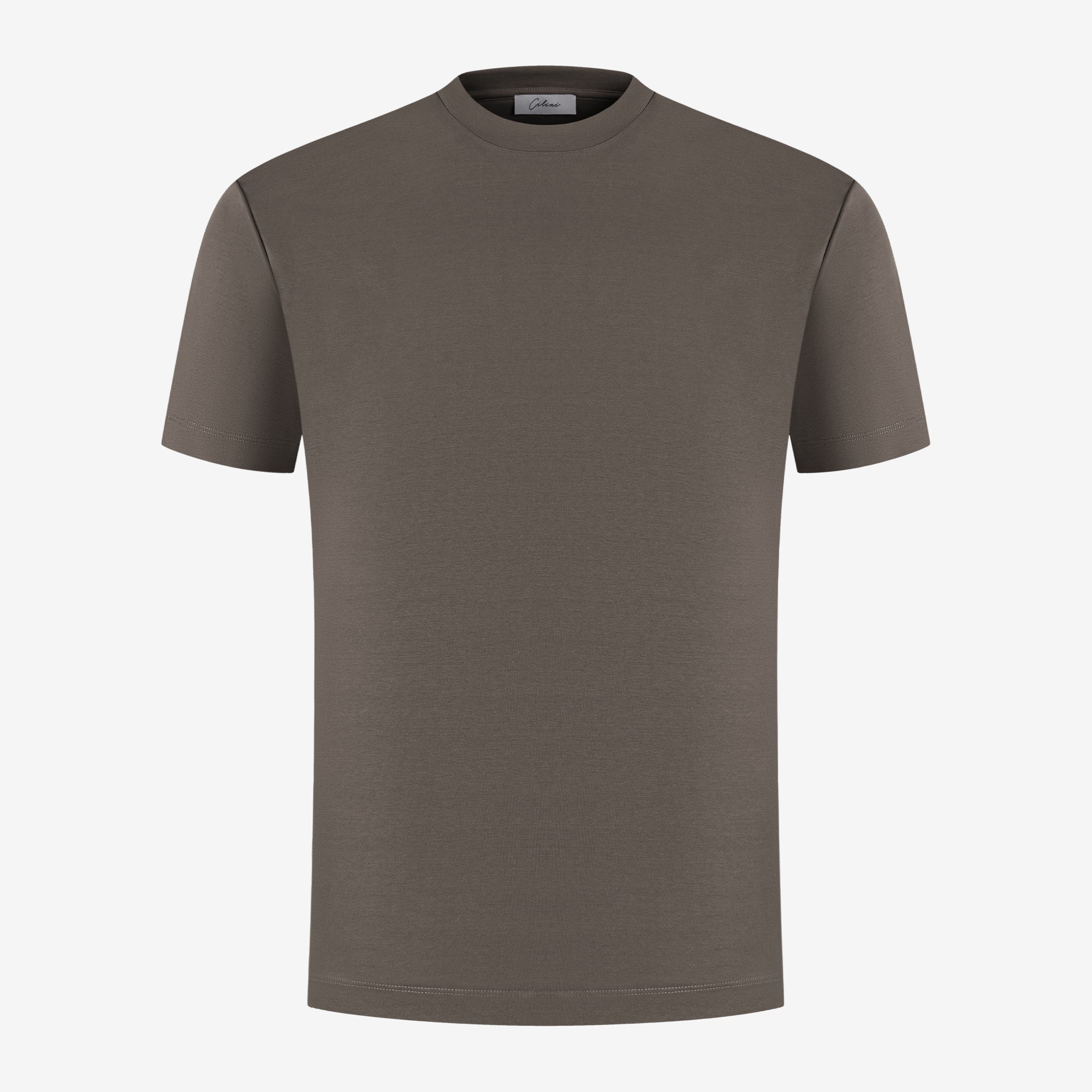 Double Mercerized T-shirt - Gold Brown