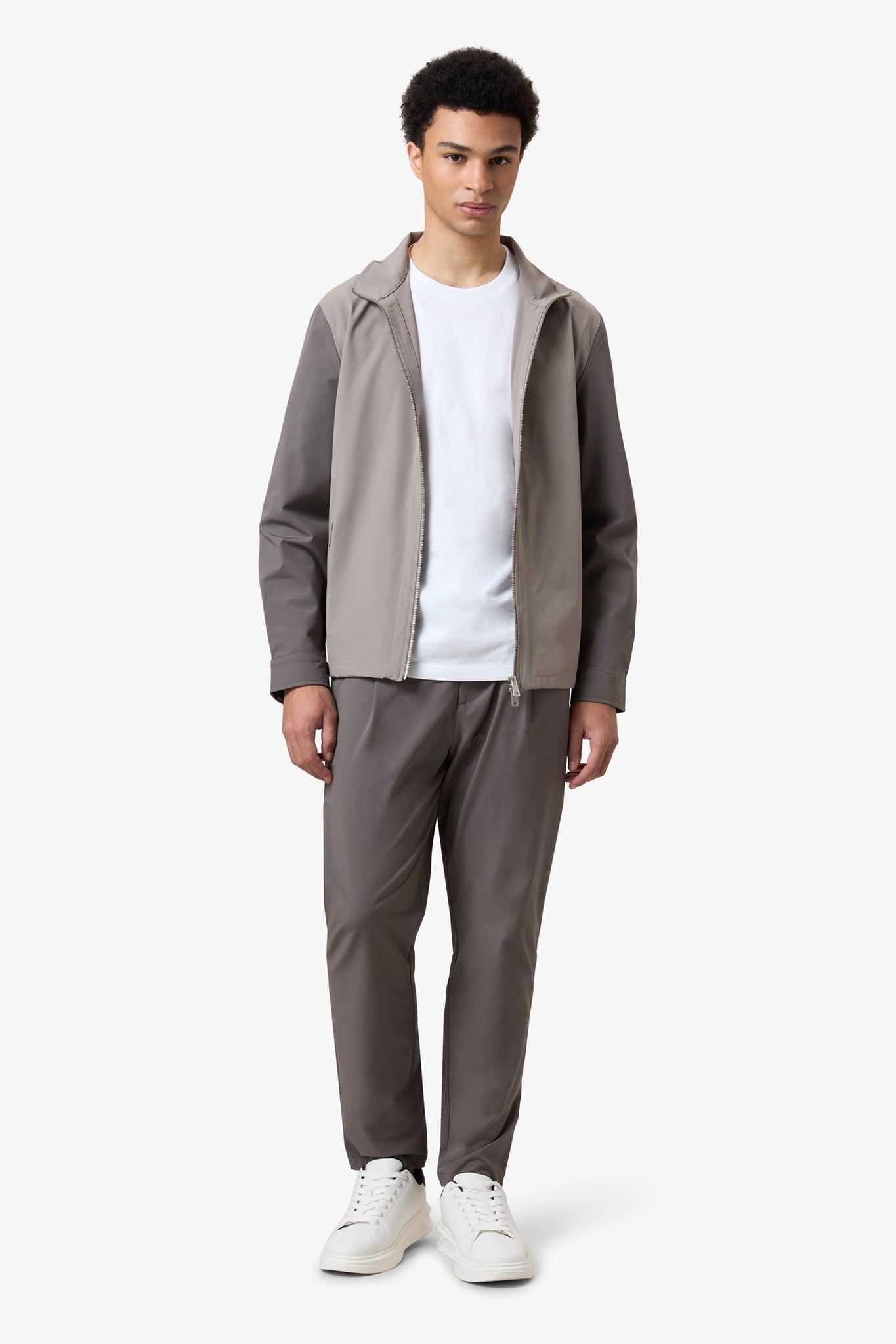Color Jacket Brown Grey / Mushroom