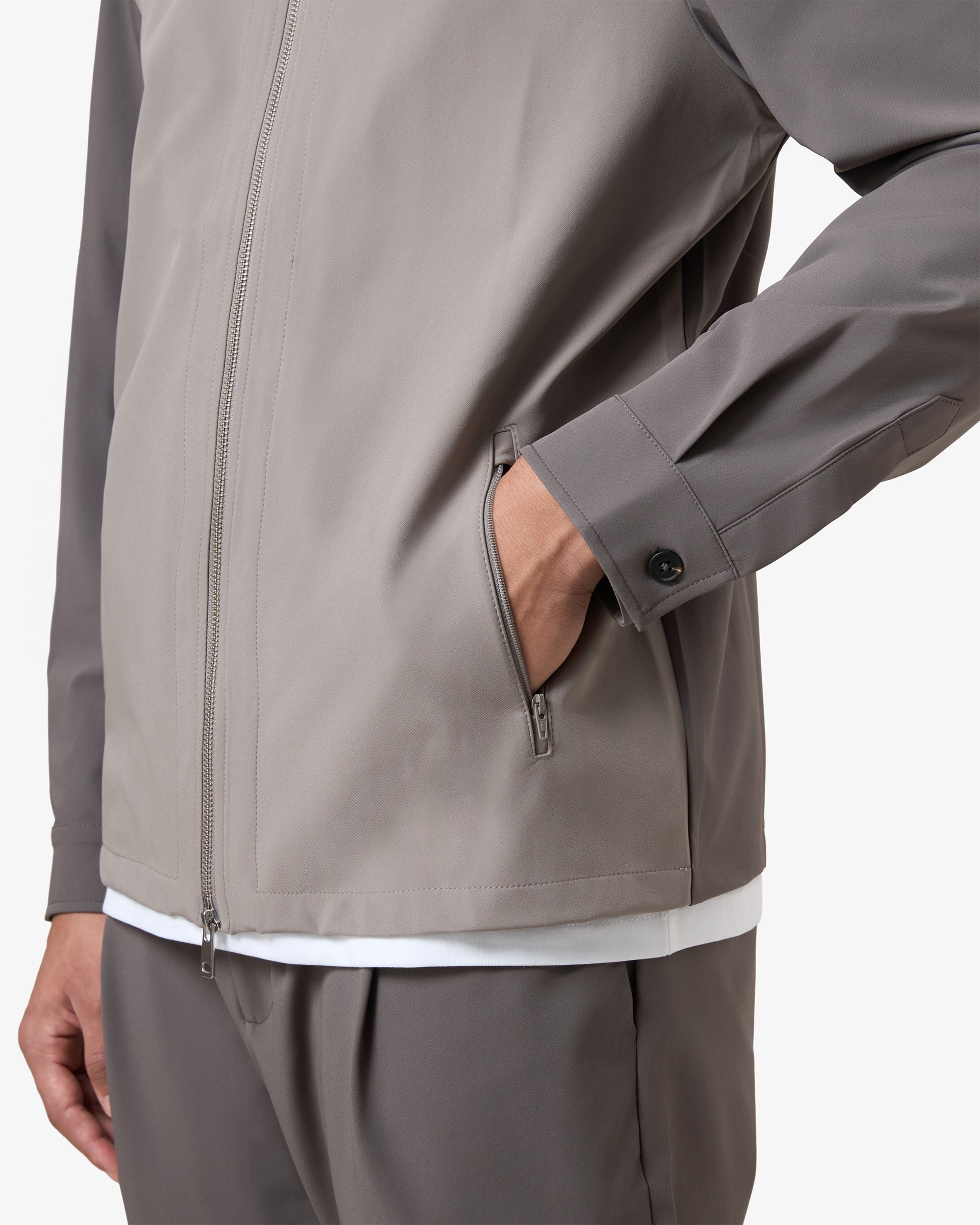 Color Jacket Brown Grey / Mushroom