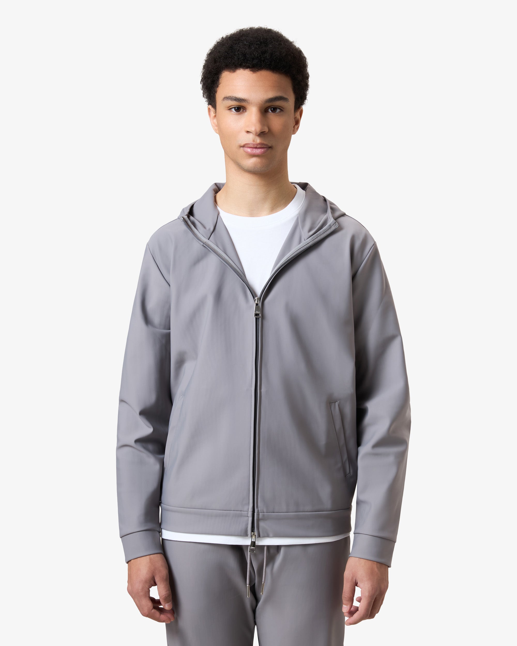 Hooded Tracksuit Vest Smoked Grey
