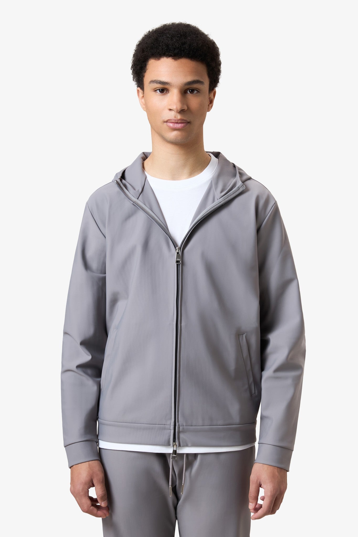 Hooded Tracksuit Vest Smoked Grey