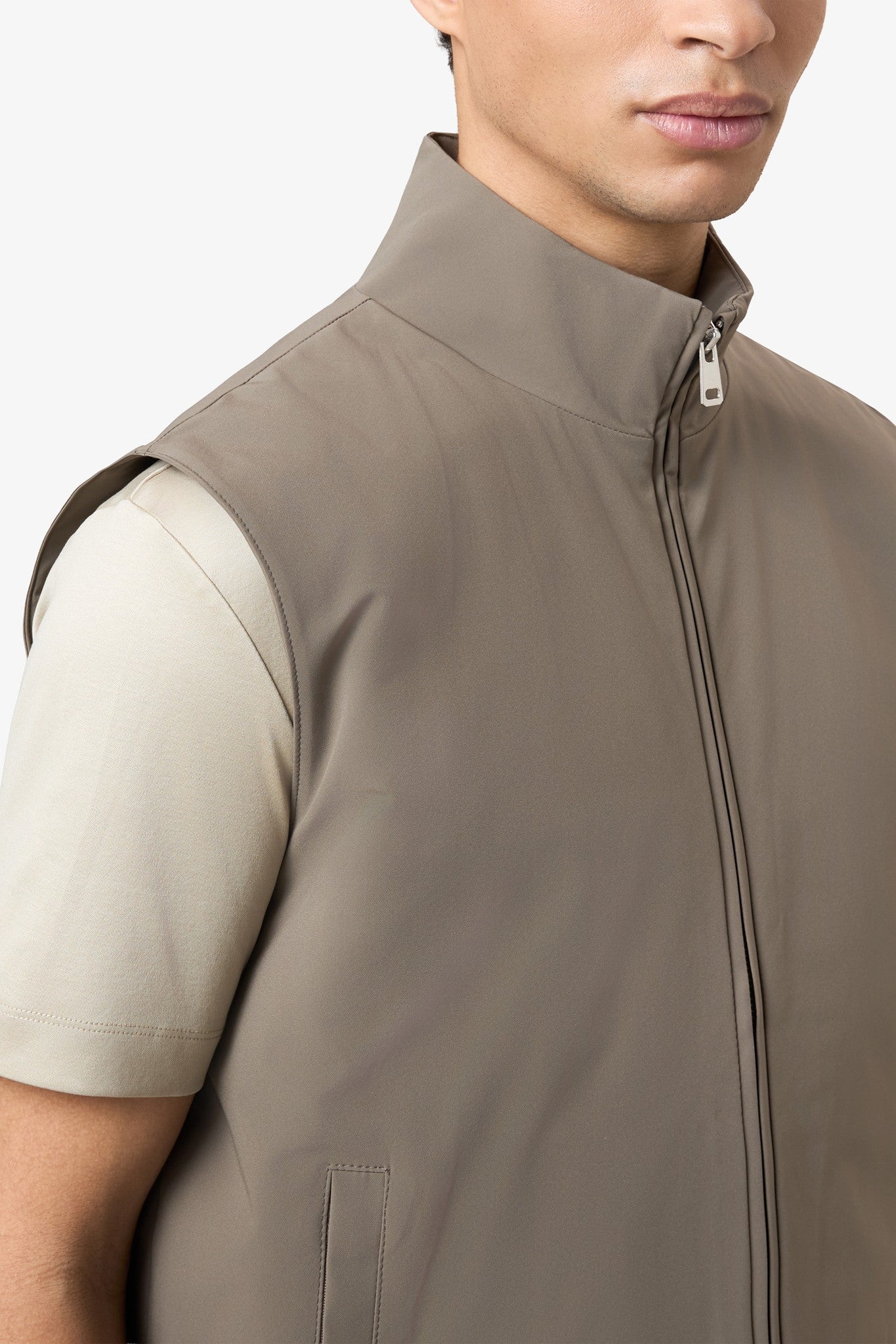 Padded Bodywarmer Taupe