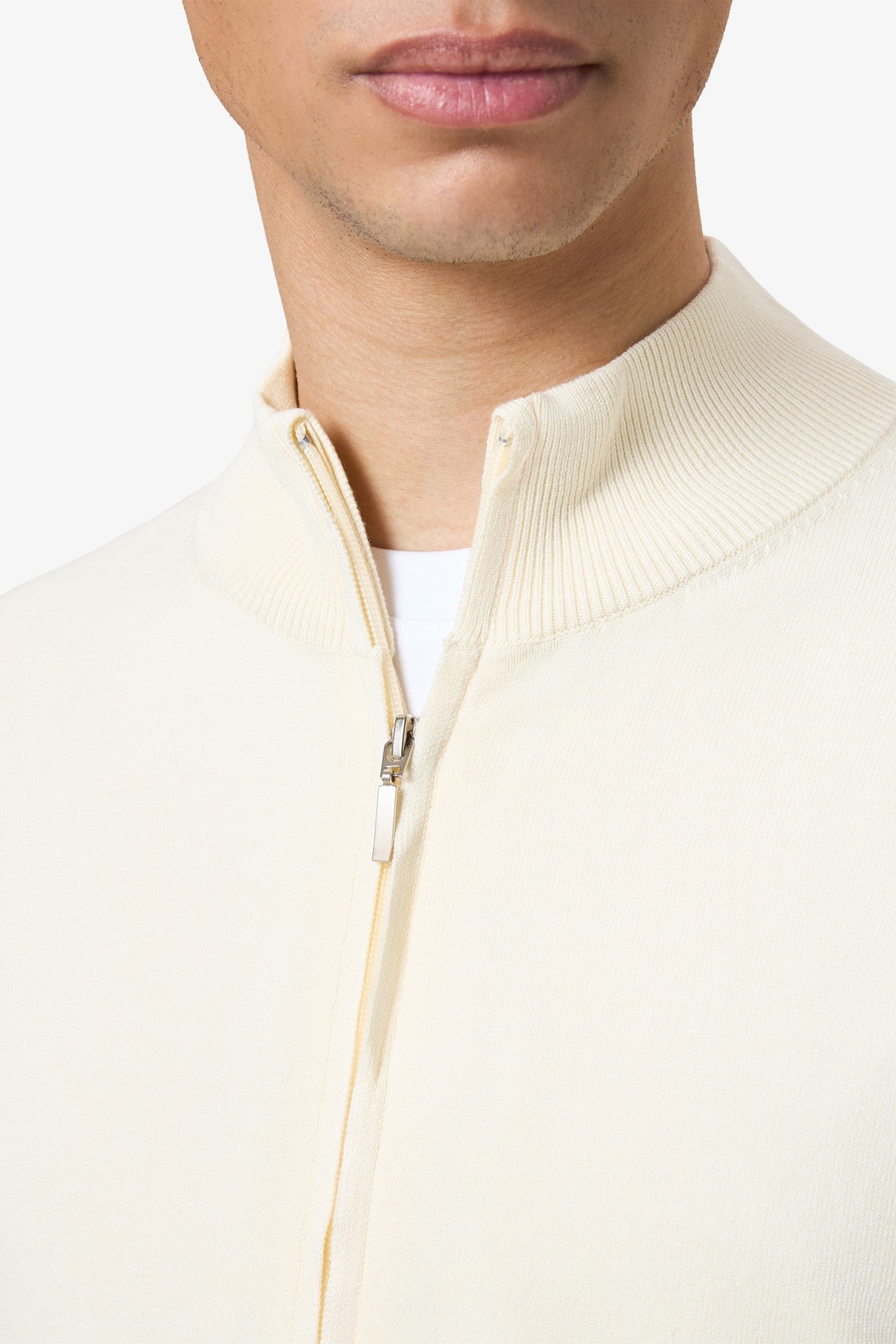 Zip Vest - White