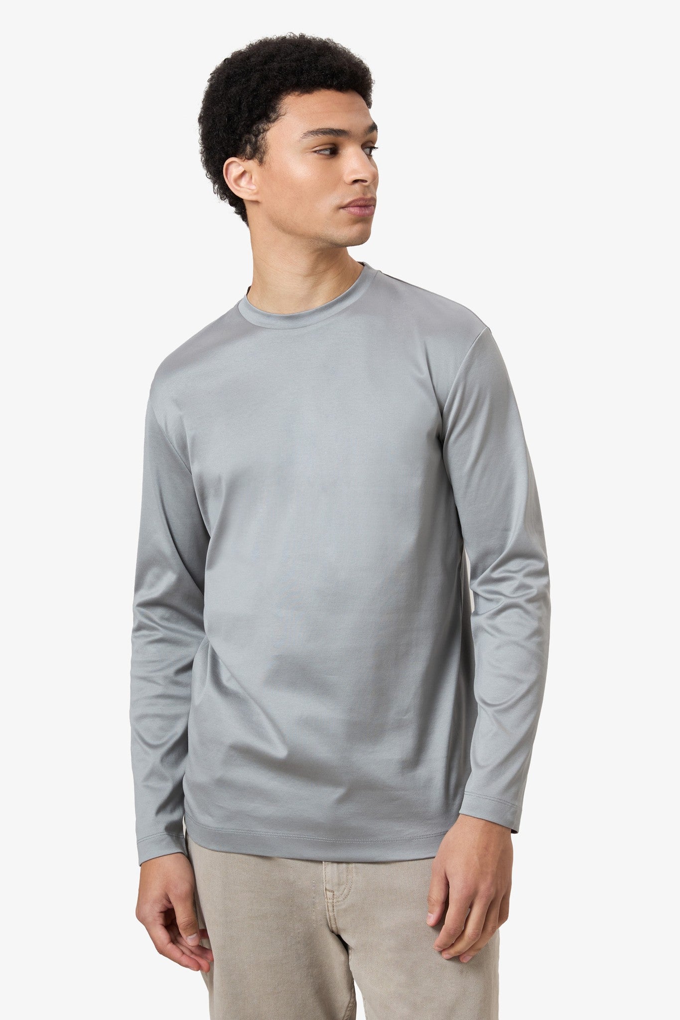 Mercerized Longsleeve - Grey