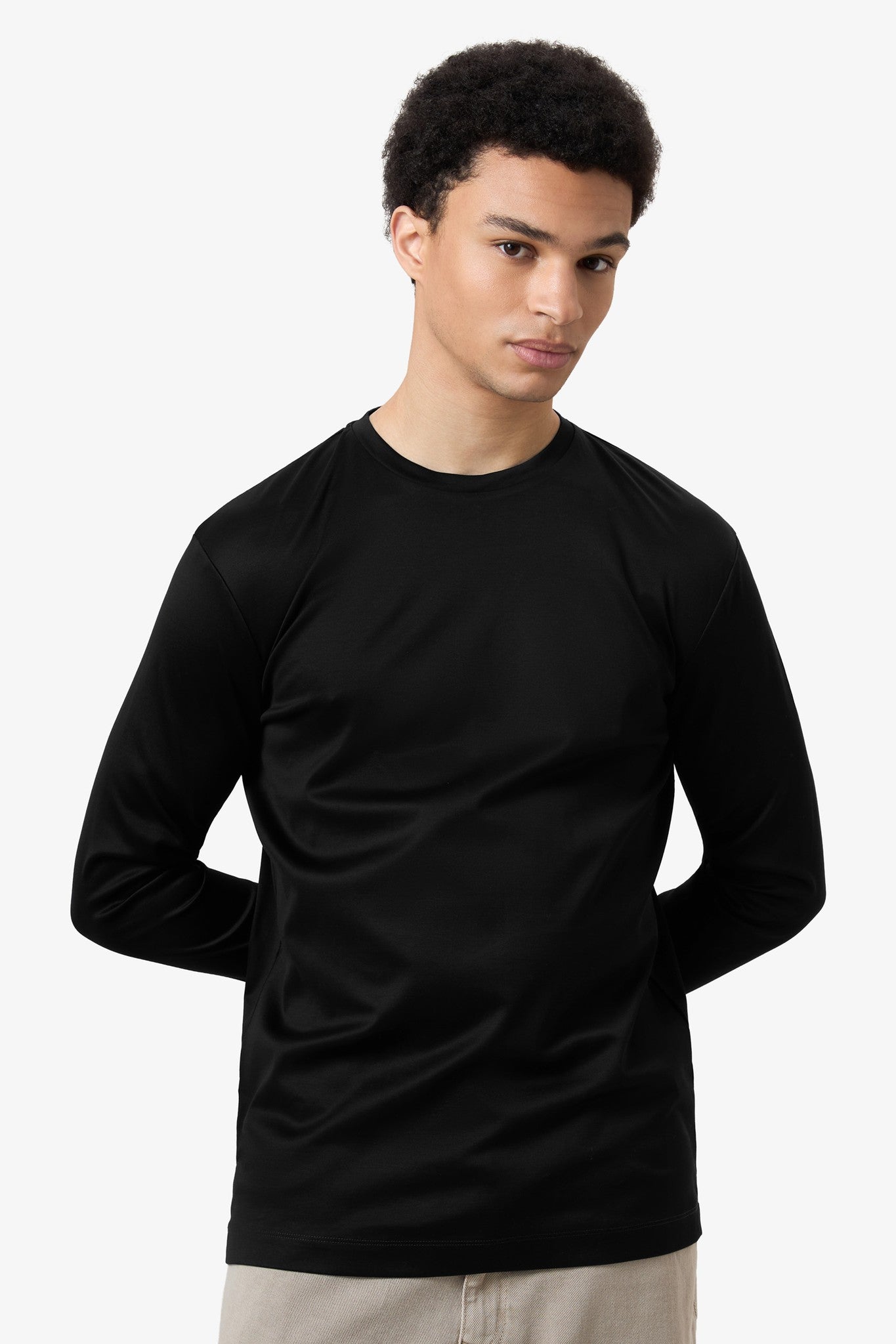 Mercerized Longsleeve - Black