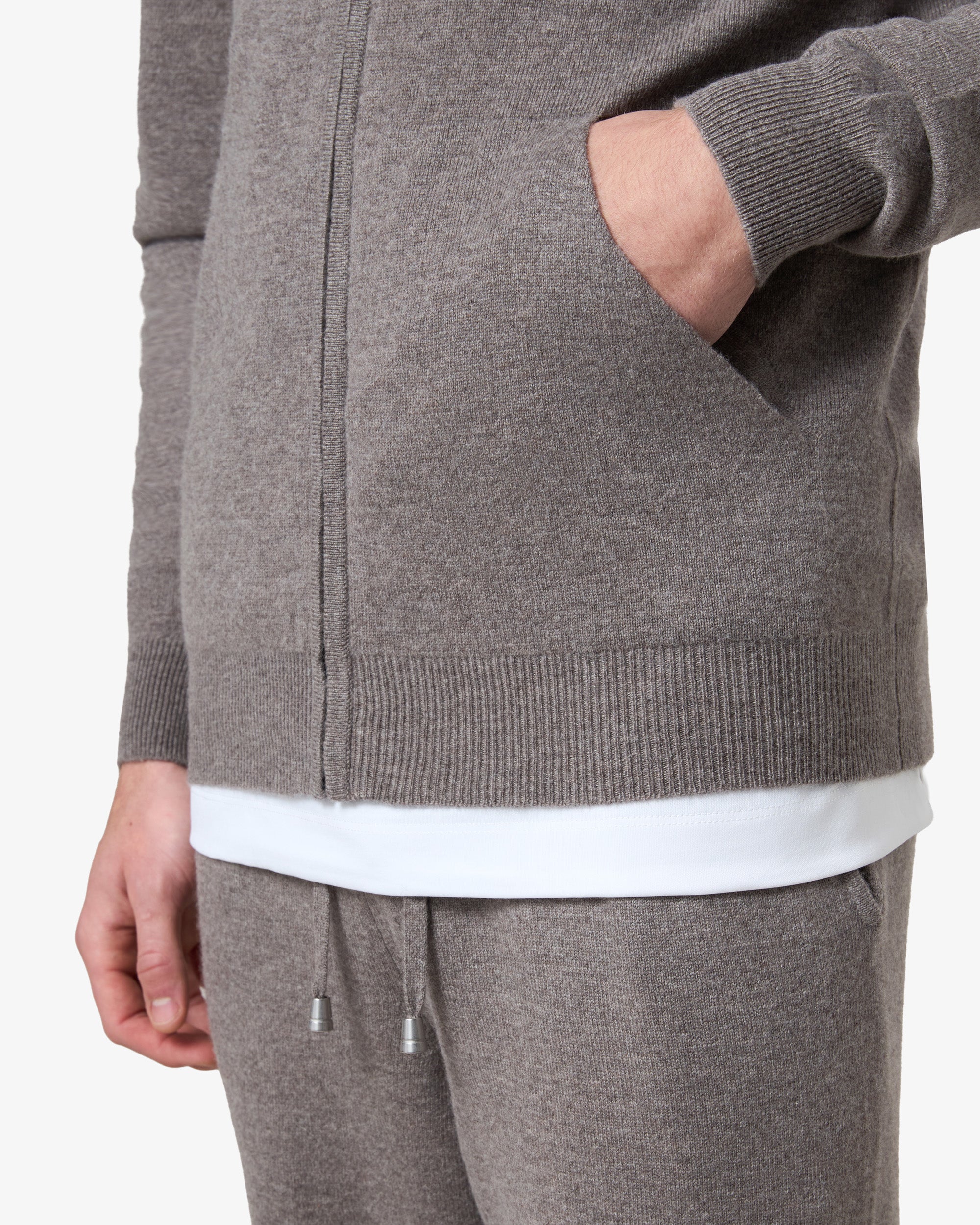 Cashmere tracksuit vest - vapor
