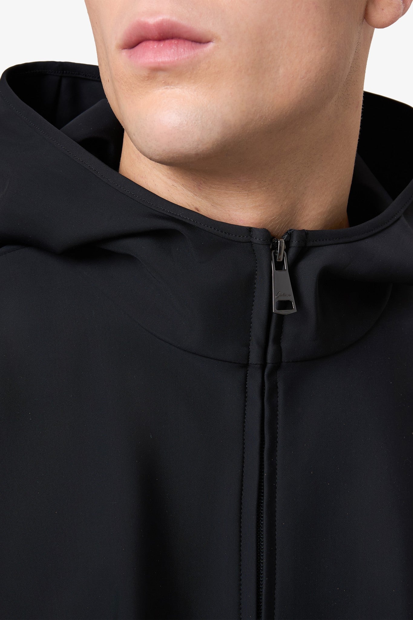 Hooded Tracksuit Vest Black