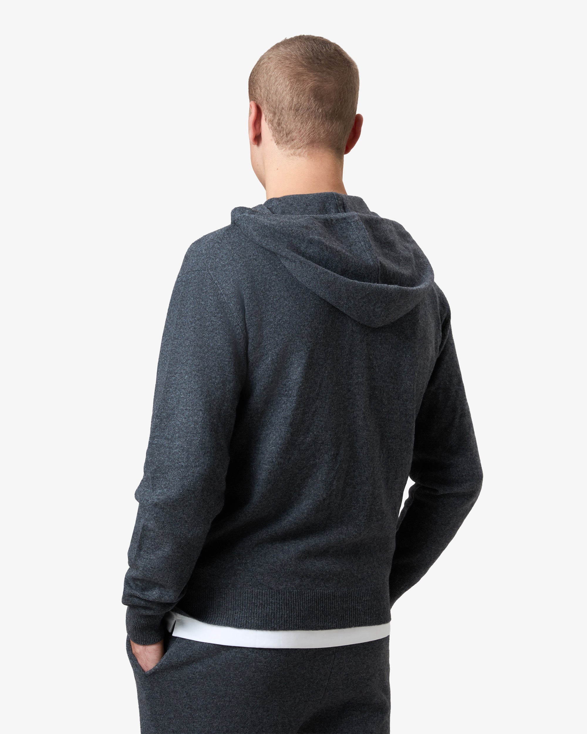 Cashmere tracksuit vest - ruthenium