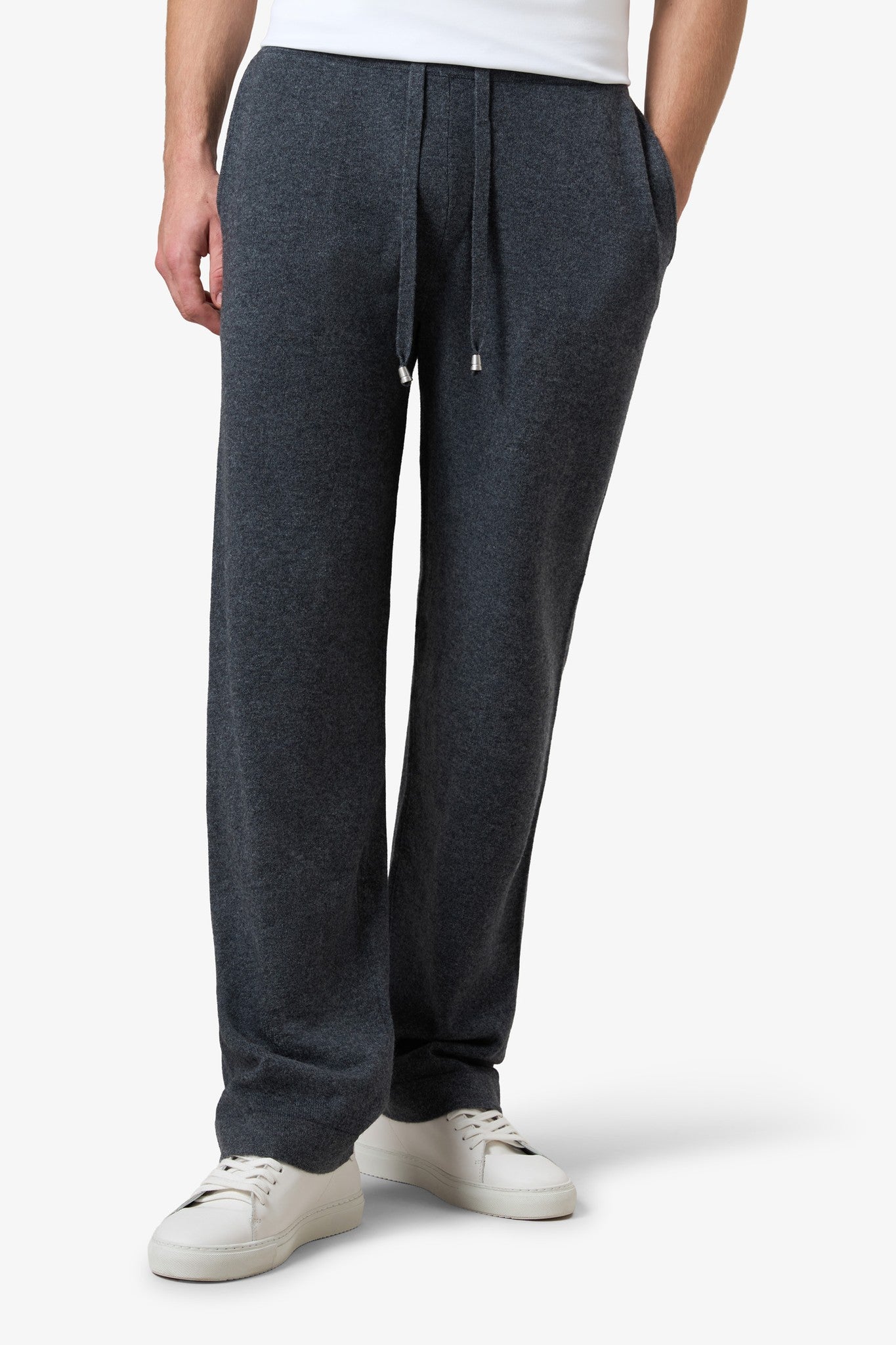 Wool Straight Pants - Ruthenium