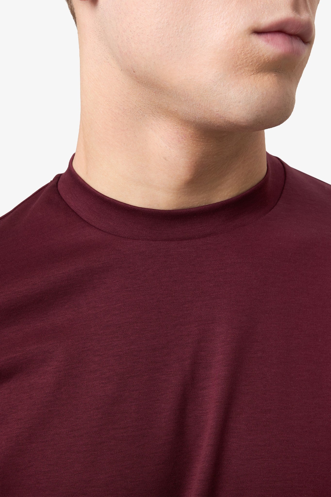 Mercerized Supima T-shirt - Burgundy