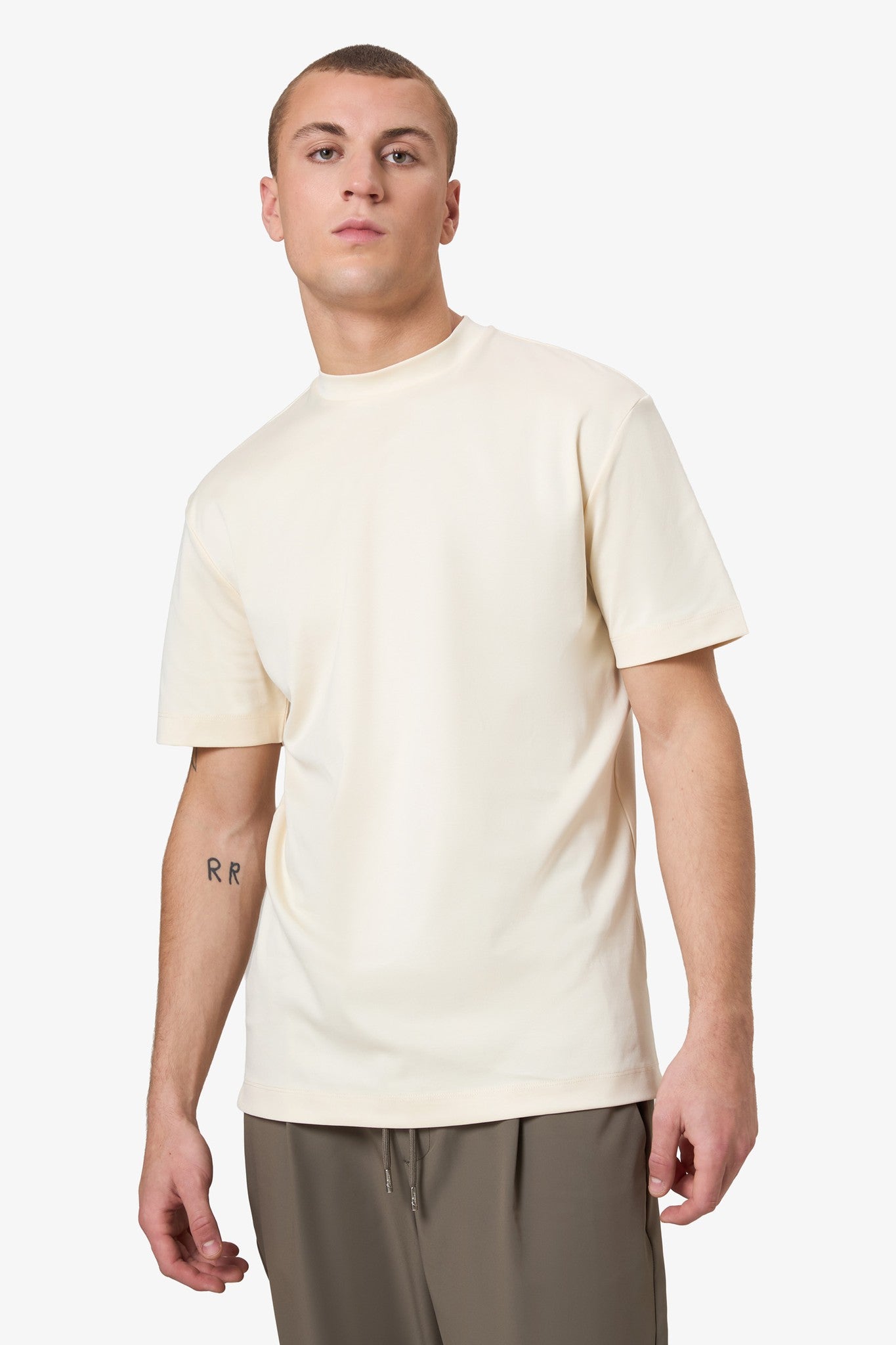 Double Mercerized T-shirt - Pearl White