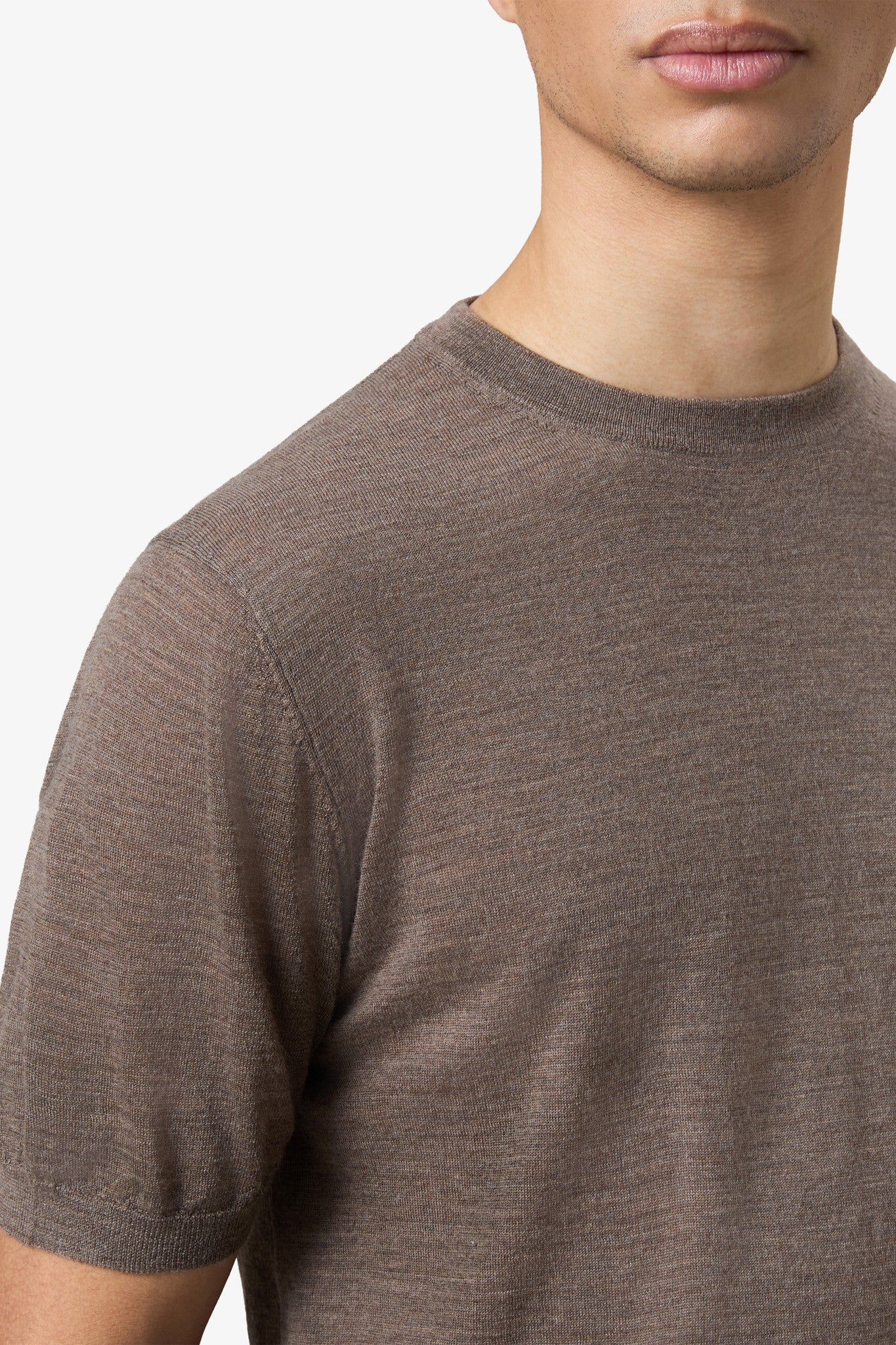 Cashmere shortsleeve - Soil