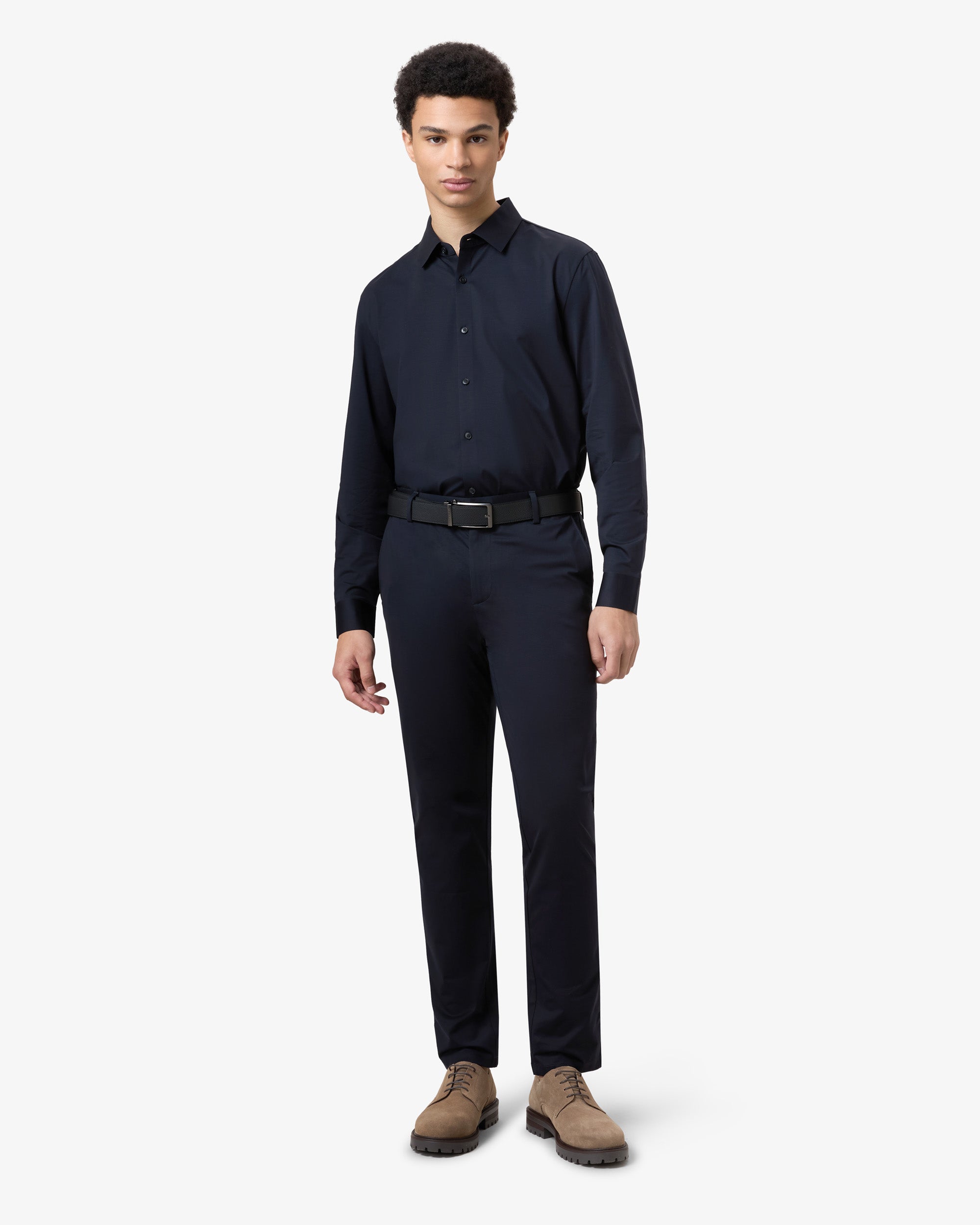 Stretch Shirt - Navy Blue