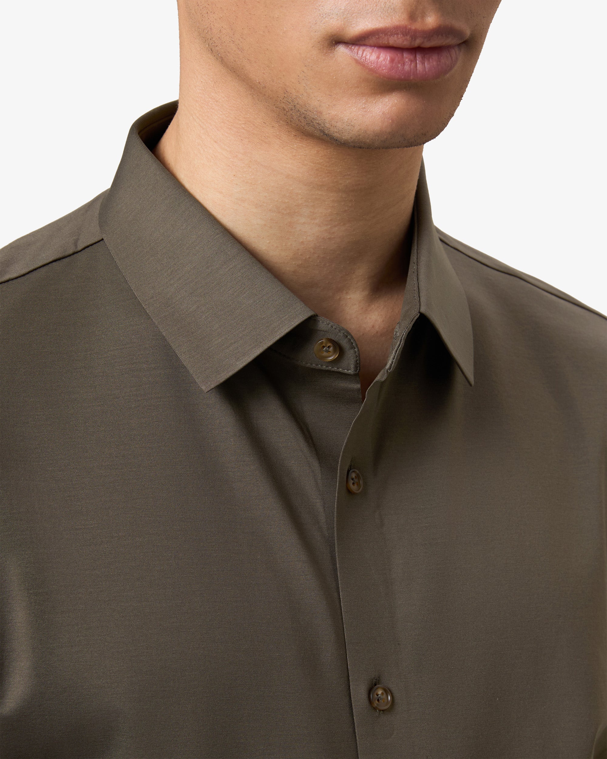 Stretch Shirt - Military Green