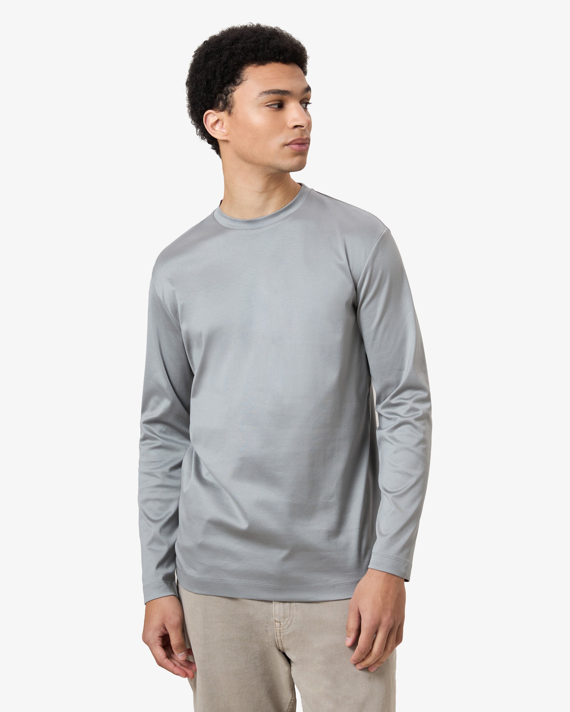 Mercerized Longsleeve - Grey
