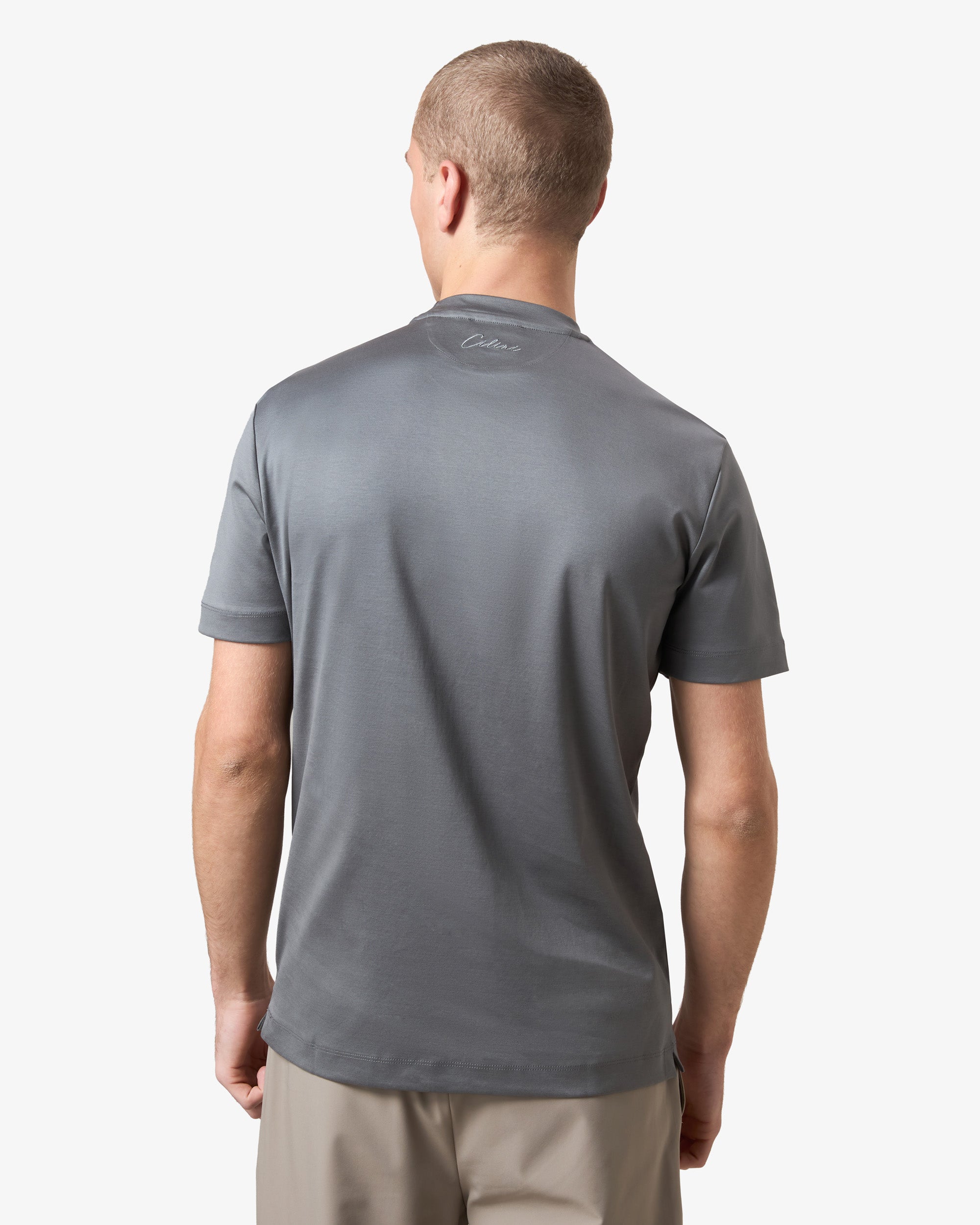 Double MercerizedT-shirt - Dark Grey