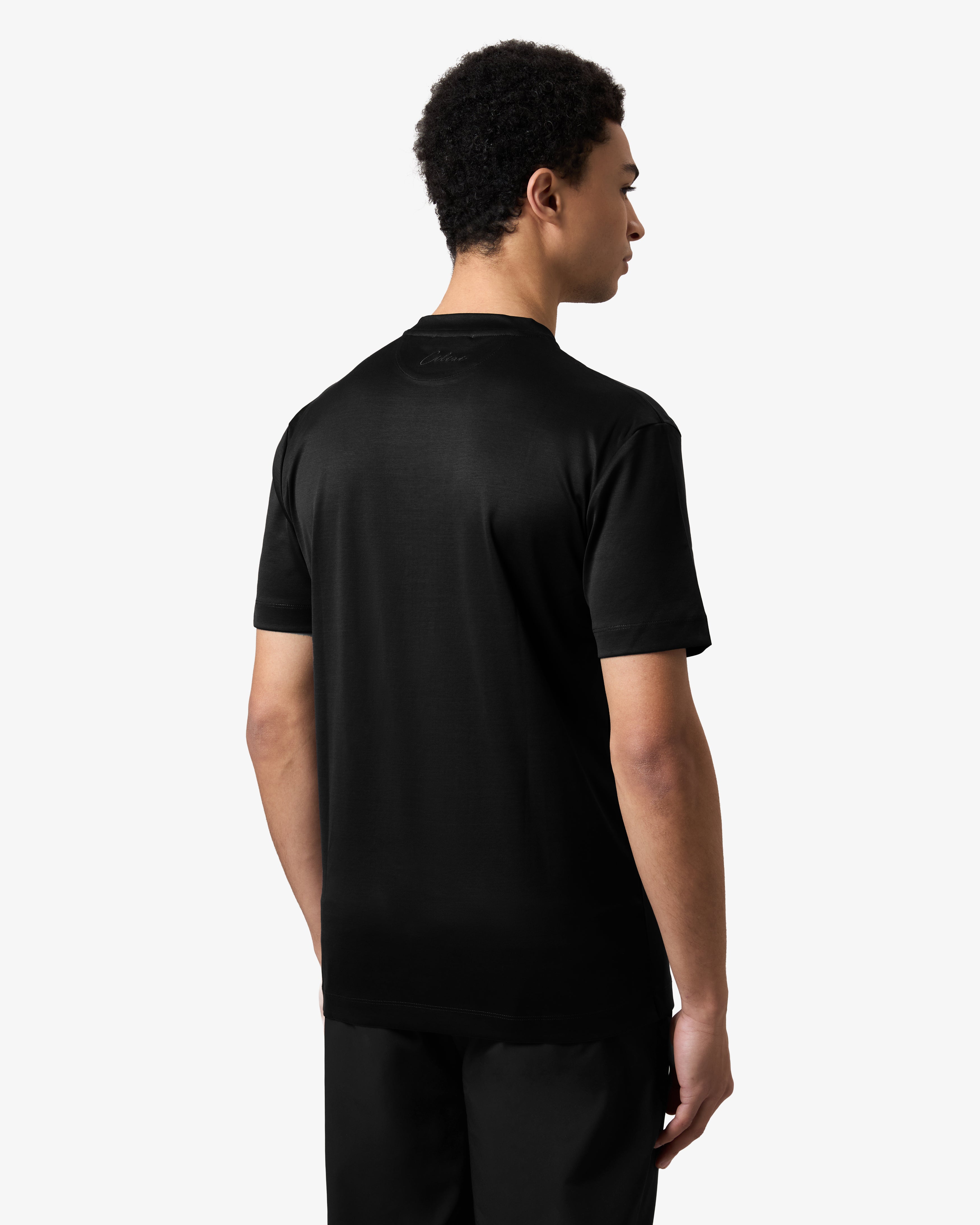 Double Mercerized Supima Tee - Black
