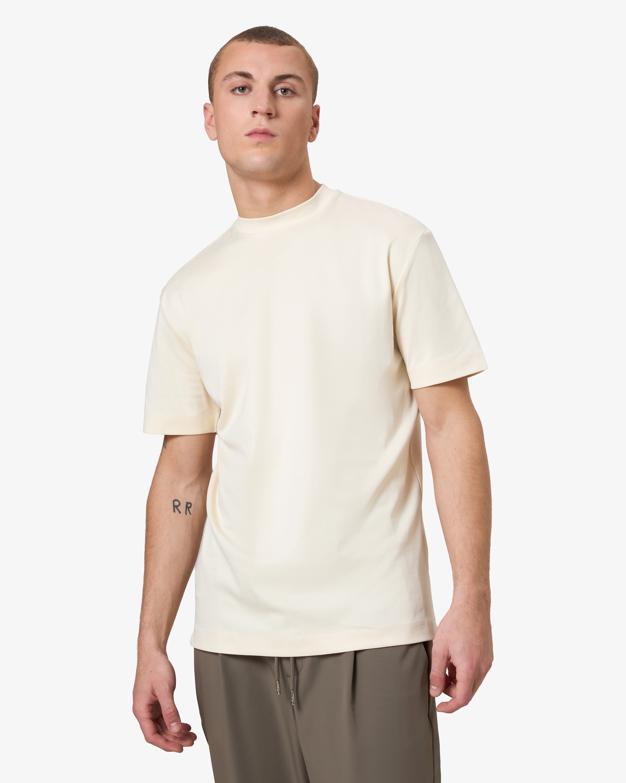 Double Mercerized T-shirt - Beige