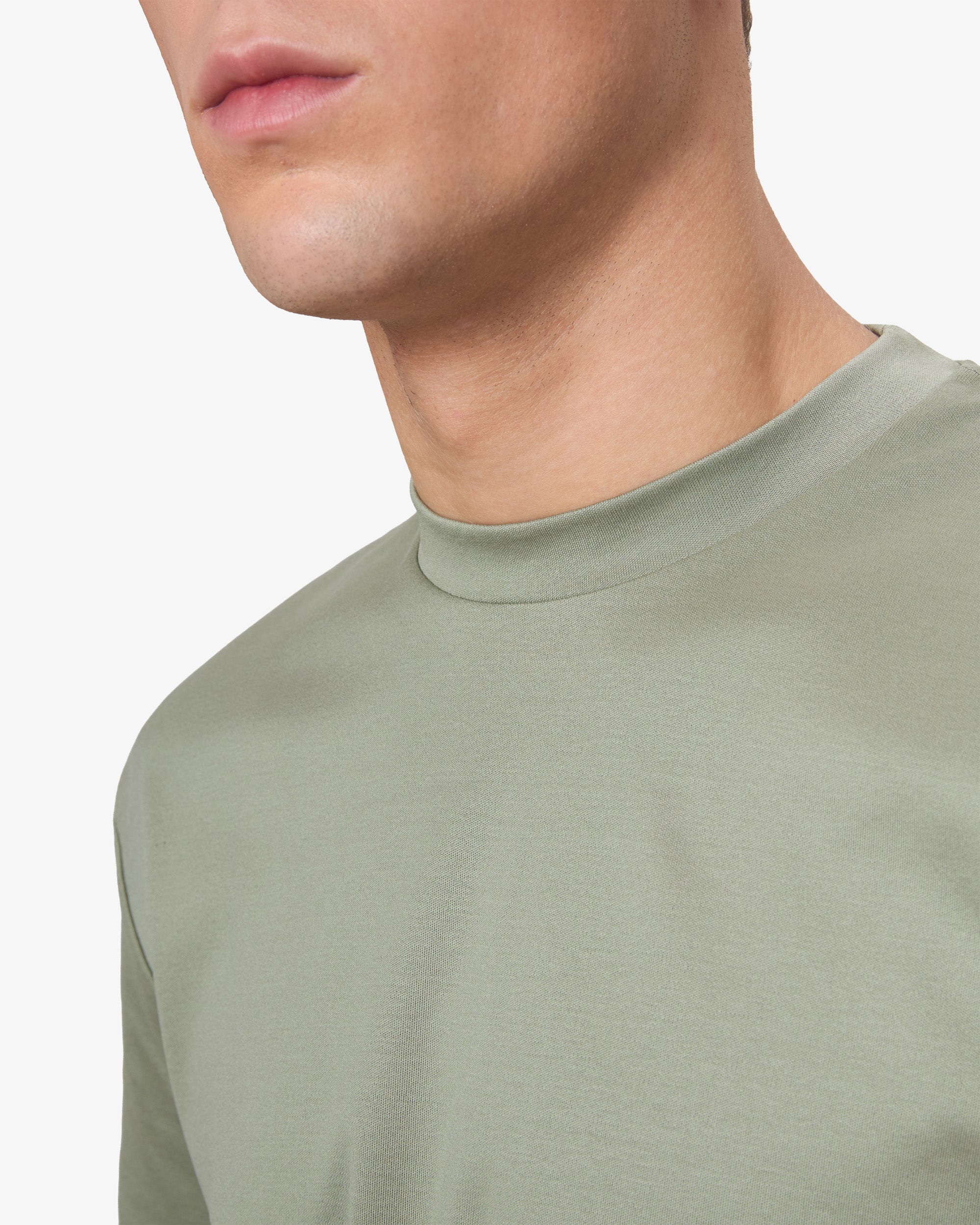 Double Mercerized Supima Tee - Grass Green
