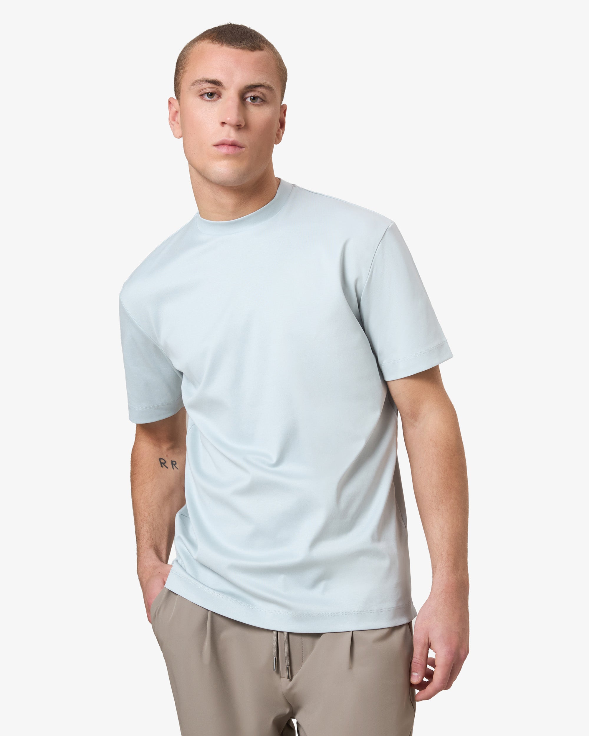 Mercerized Supima T-shirt - Light Blue