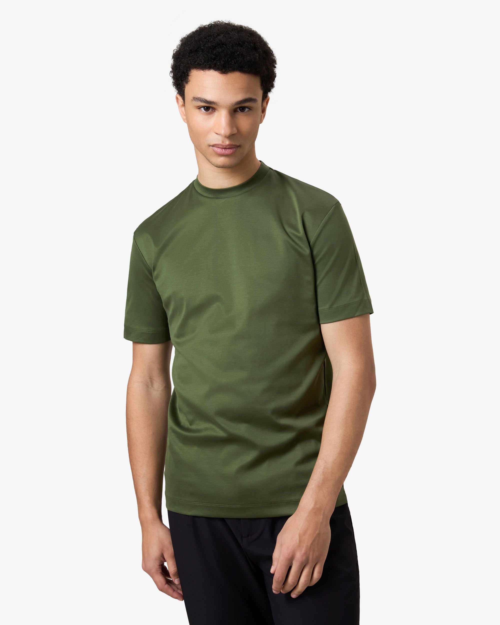 Mercerized Supima T-shirt - Dark Green