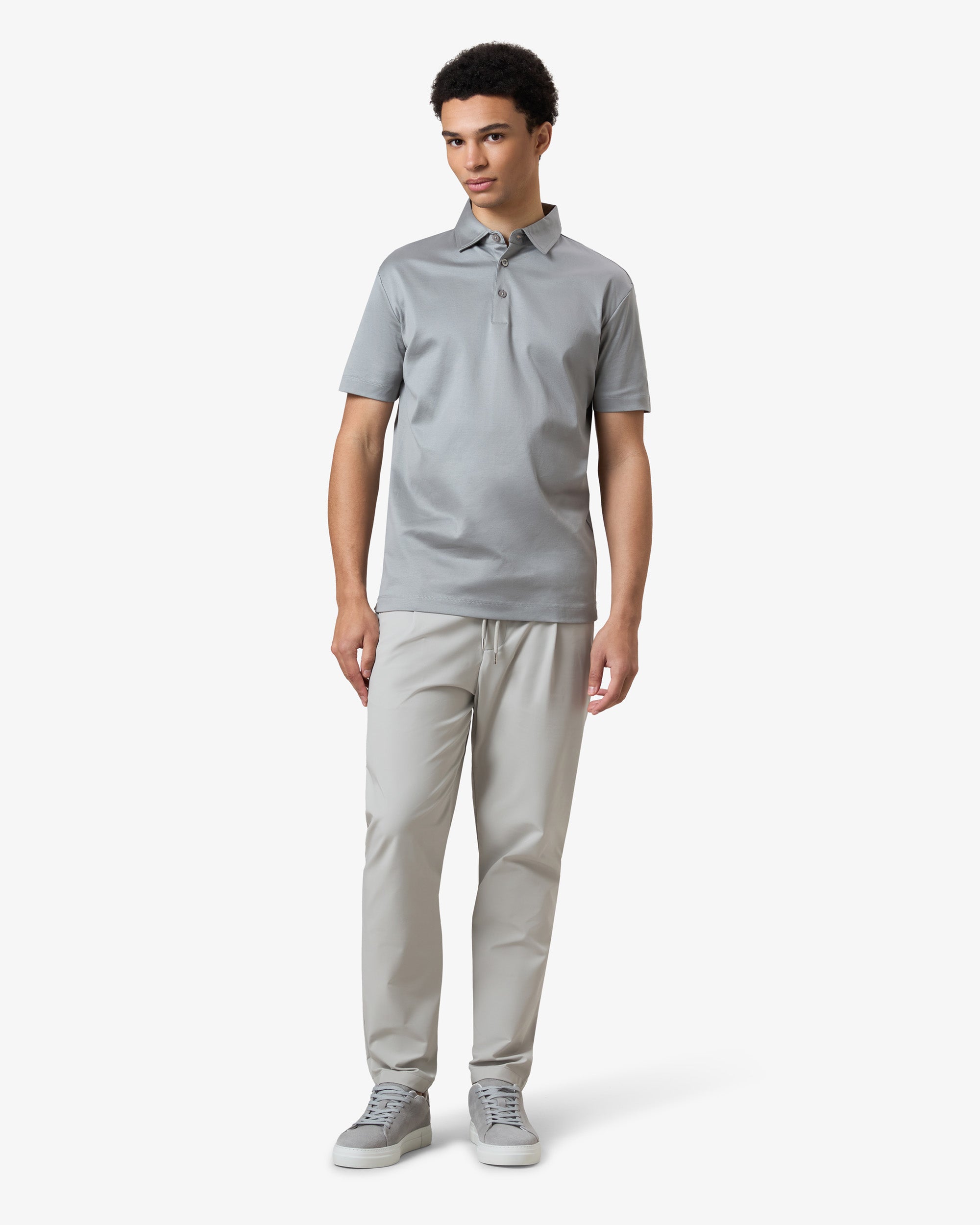 Mercerized Polo - Grey