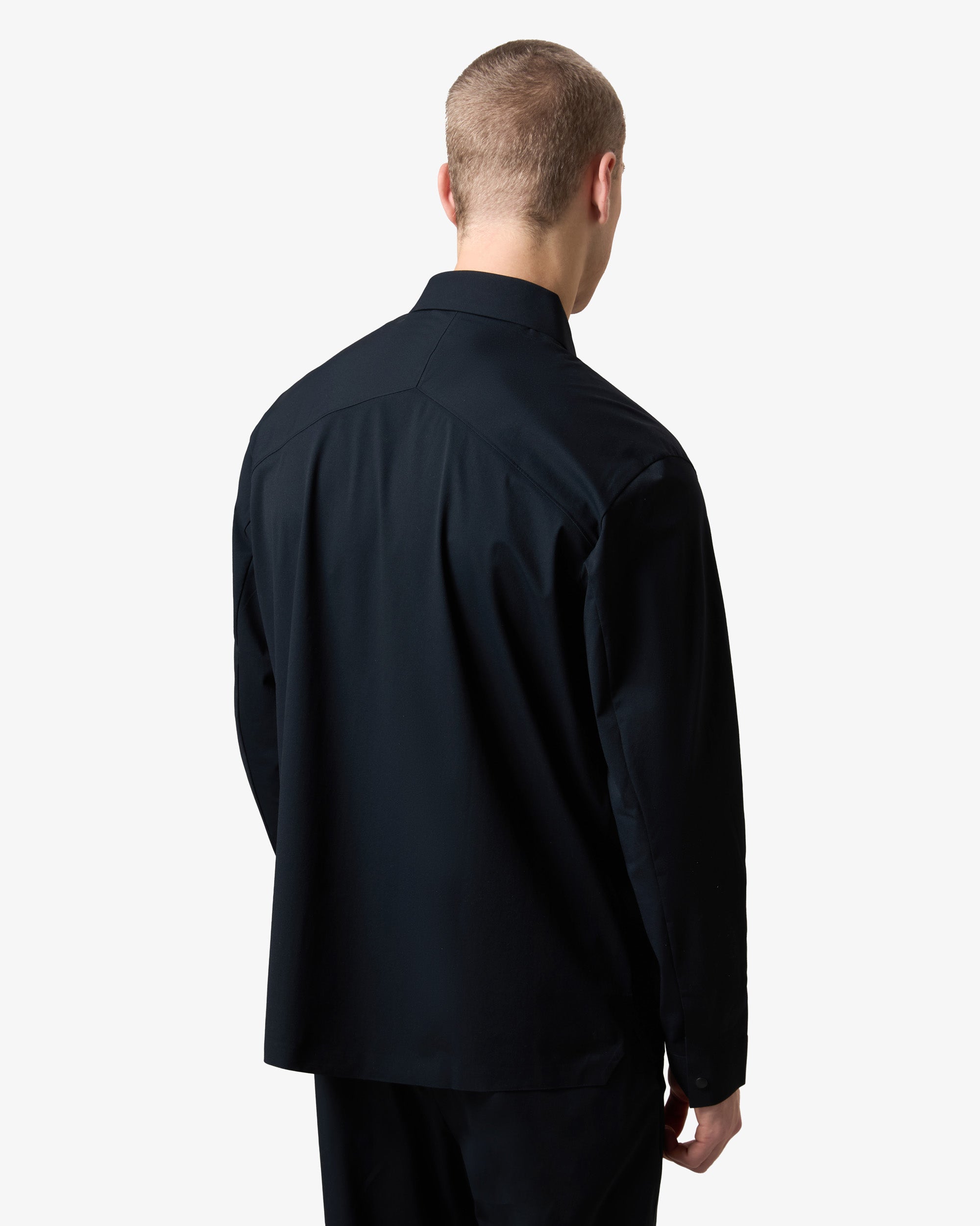 Stretch Pocket Overshirt - Navy Blue