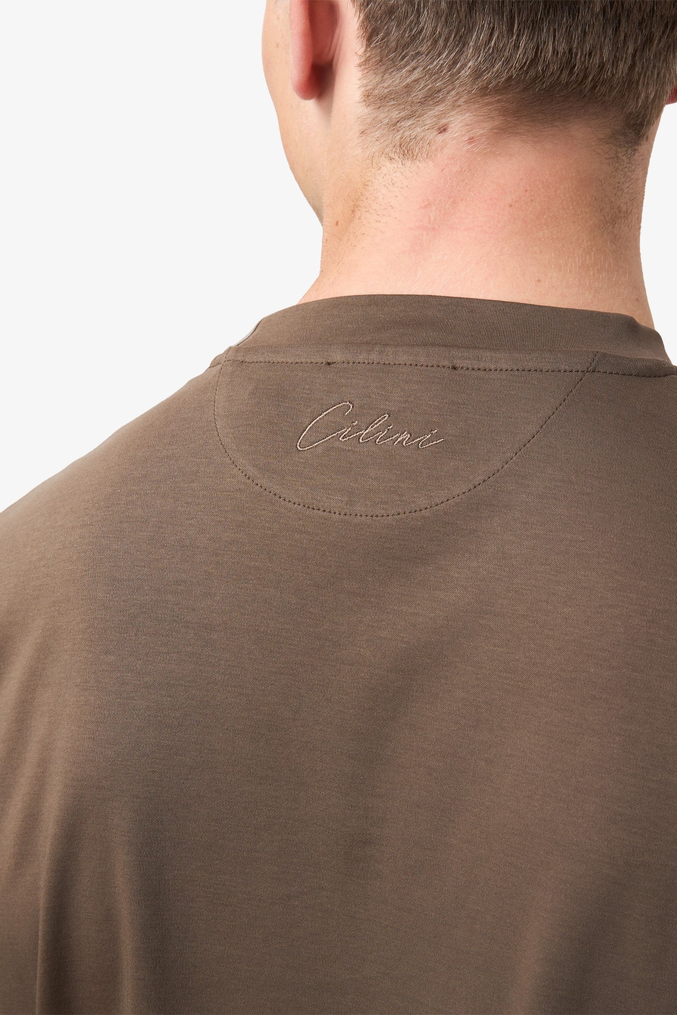 Double Mercerized T-shirt - Brown