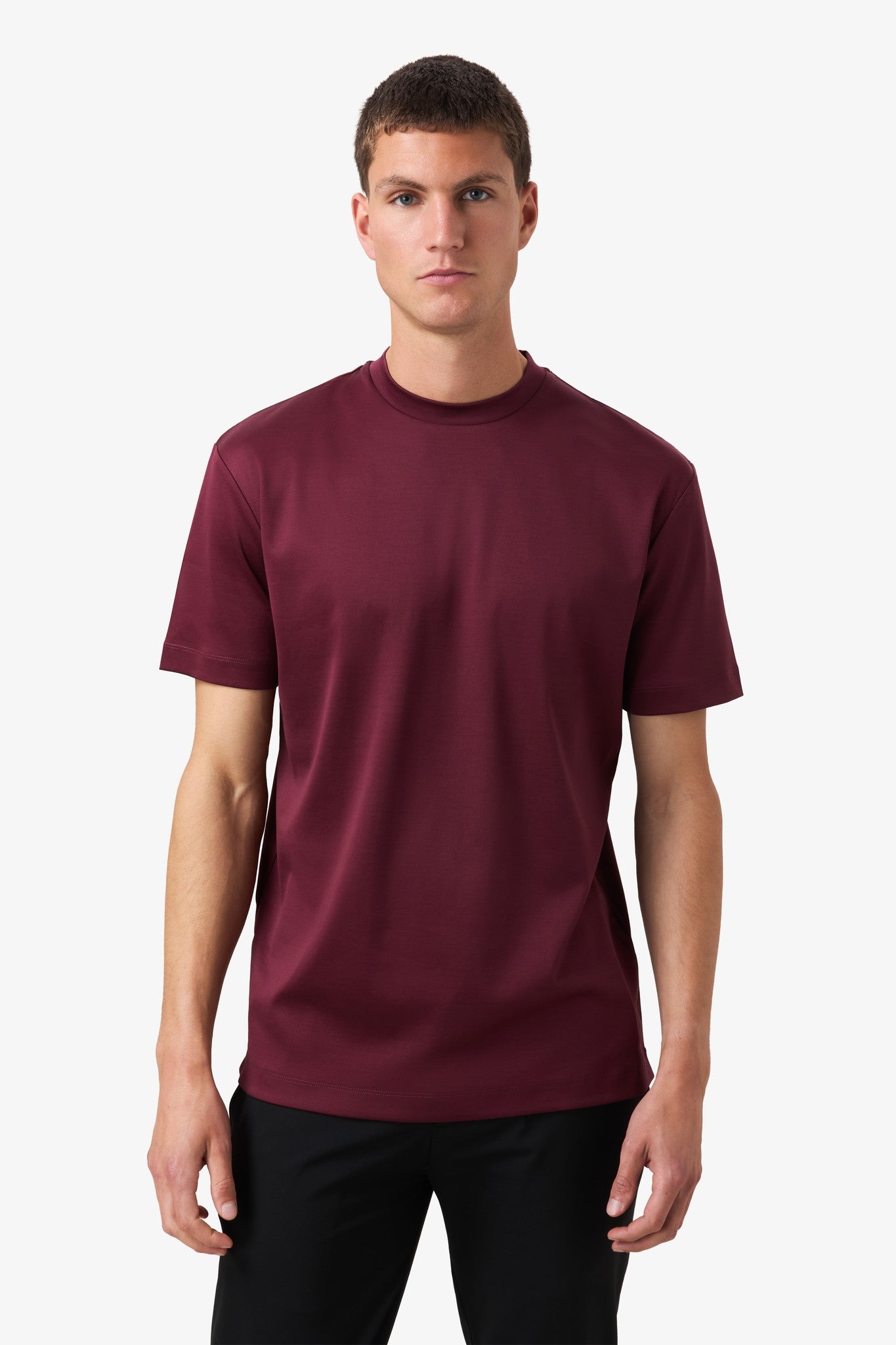 Mercerized Supima T-shirt - Burgundy