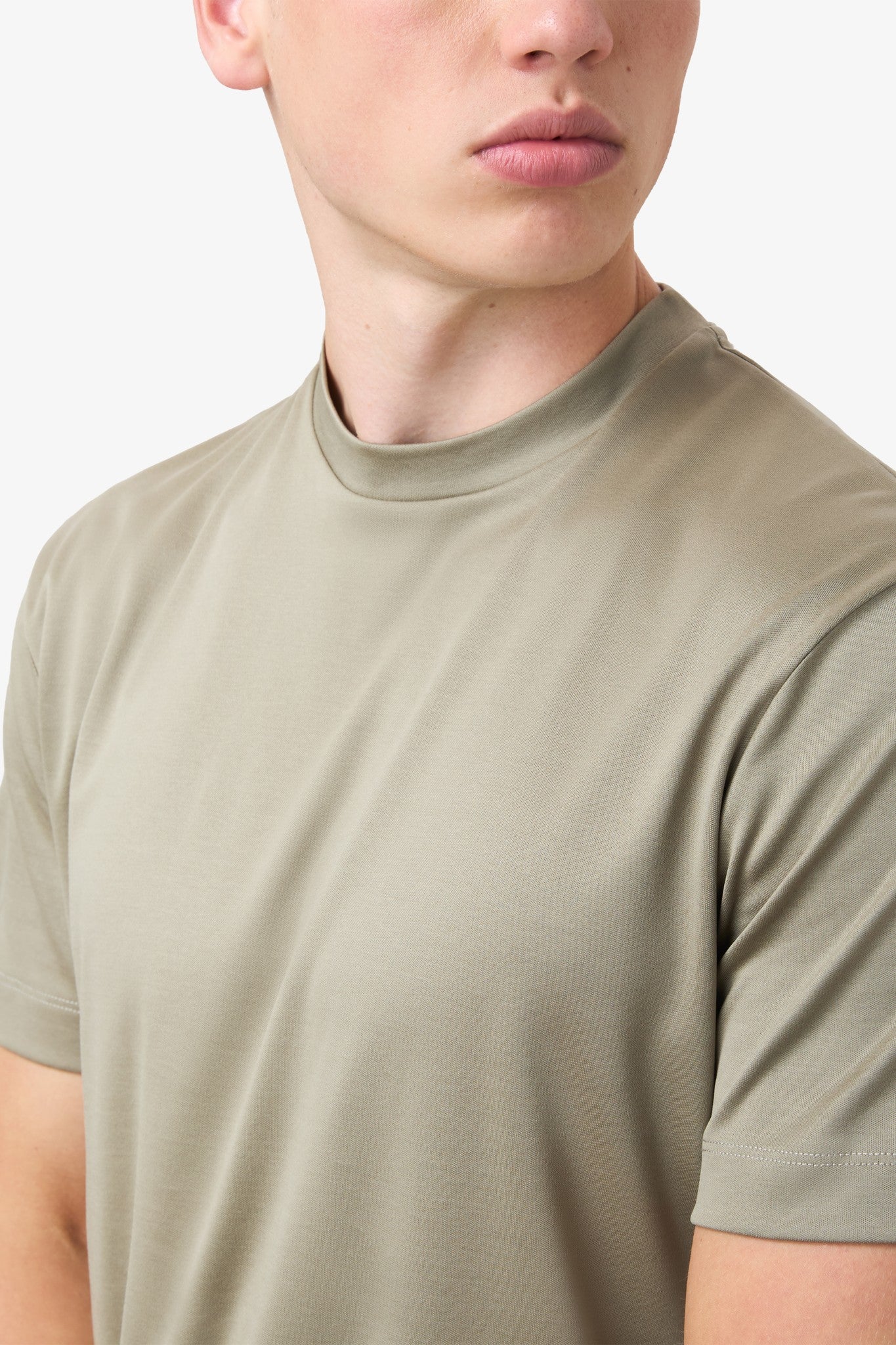 Double Mercerized T-shirt - Light Green