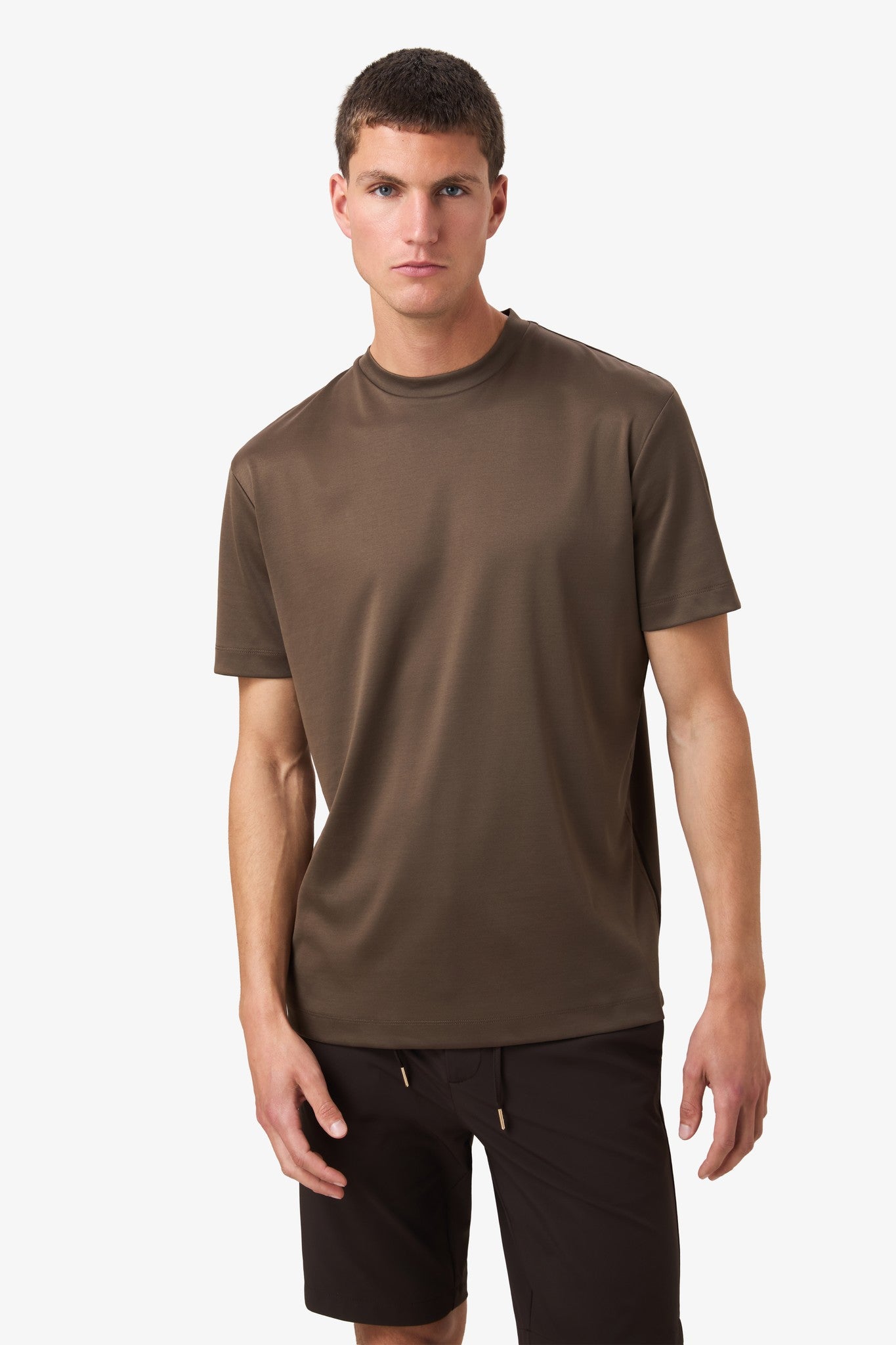 Double Mercerized T-shirt - Gold Brown